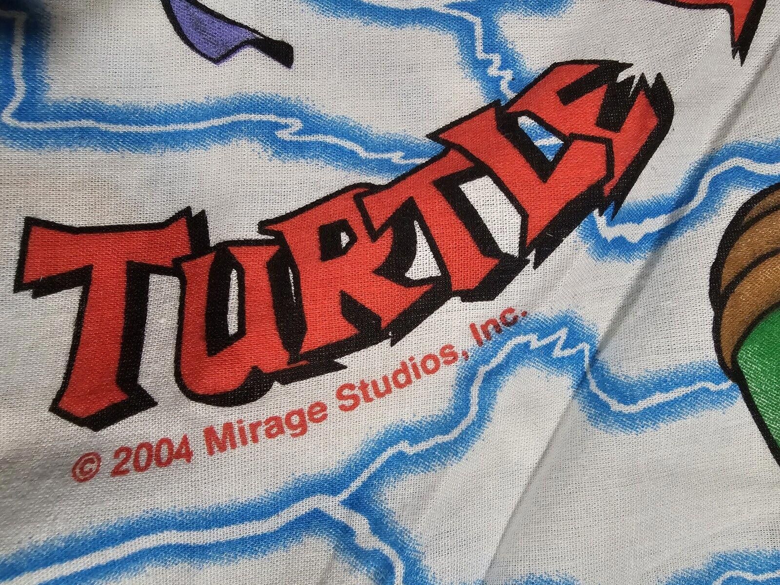 Designer Mirage Studios 2004 Ninja Turtles TMNT Flat Twin Bed Sheet Size ONE SIZE - 6 Thumbnail