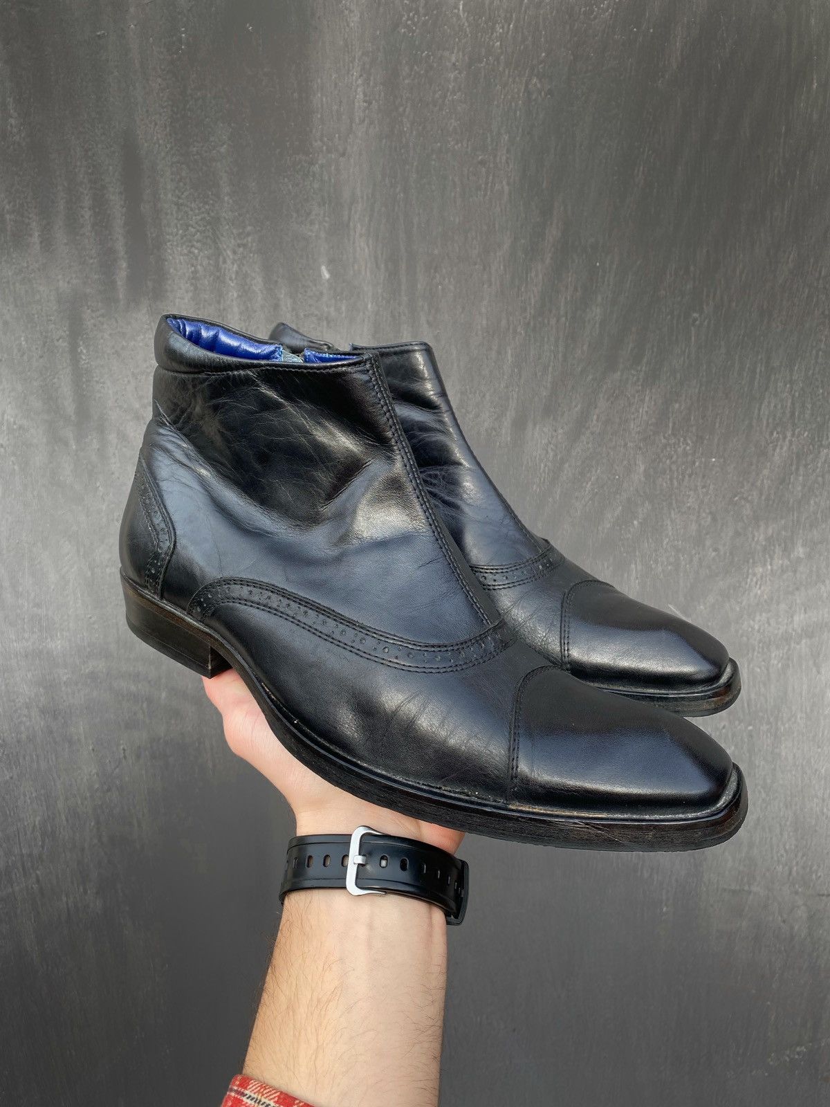 Kenzo Kenzo Vintage high zip leather shoes size UK7 Size US 9 / EU 42 - 1 Thumbnail