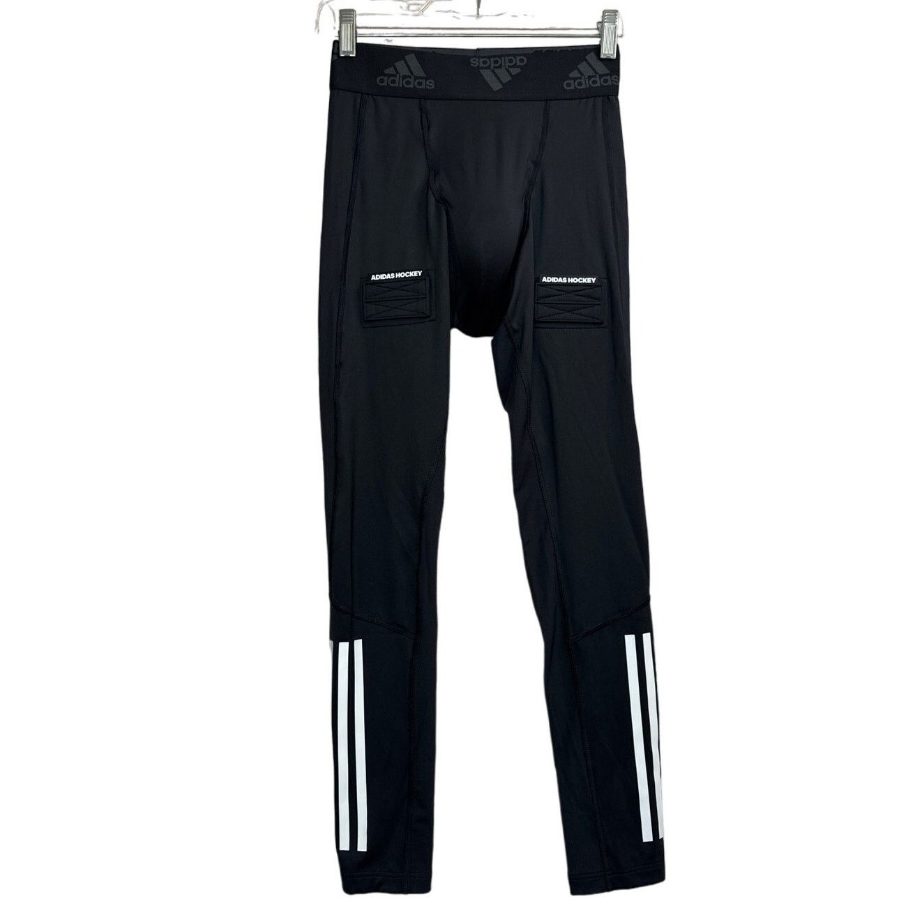 Adidas Adidas Baselayer Tights With Cup Black Hockey Pant Mens Sz M Size US 34 / EU 50 - 3 Thumbnail