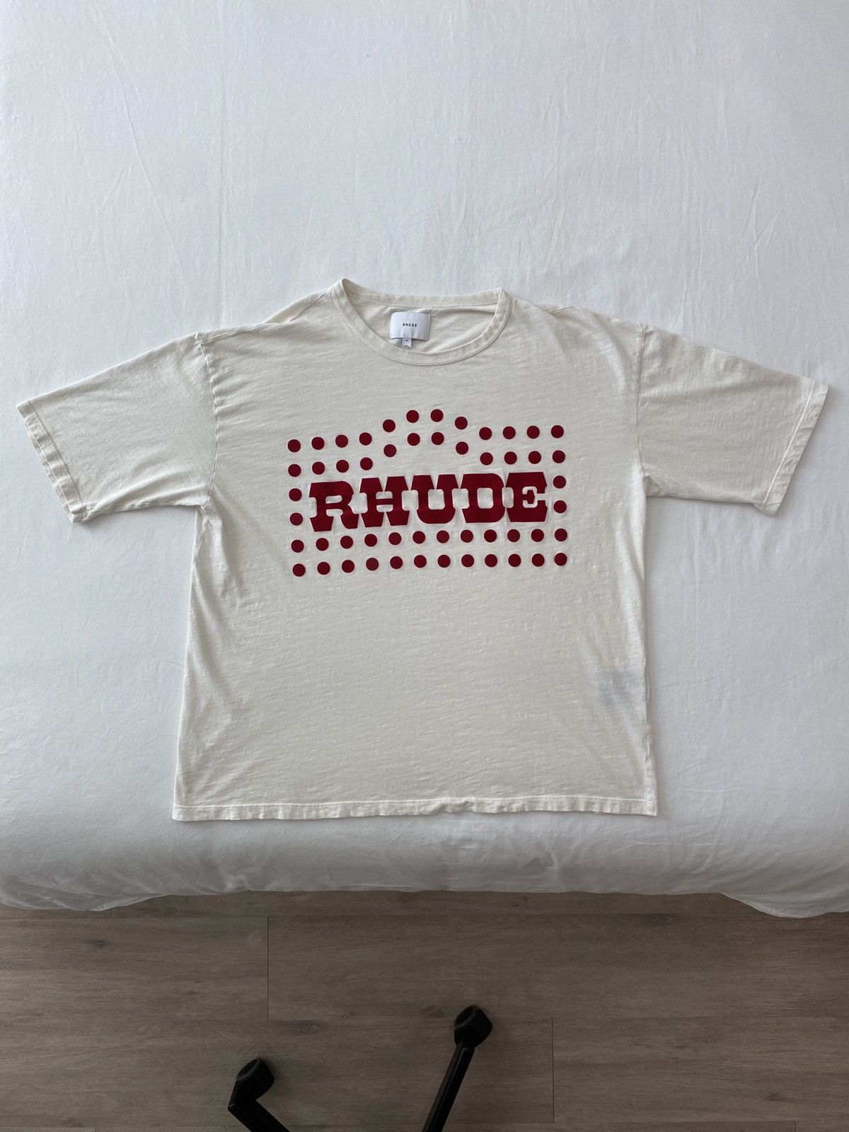 Rhude Rhude Flocked Burnout Tee Size US M / EU 48-50 / 2 - 1 Thumbnail