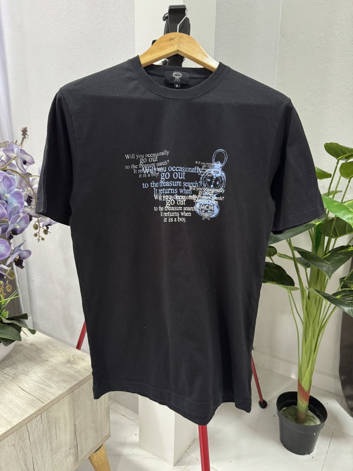 MCM Vintage MCM O.T.C Black T-Shirt Size US M / EU 48-50 / 2 - 1 Thumbnail