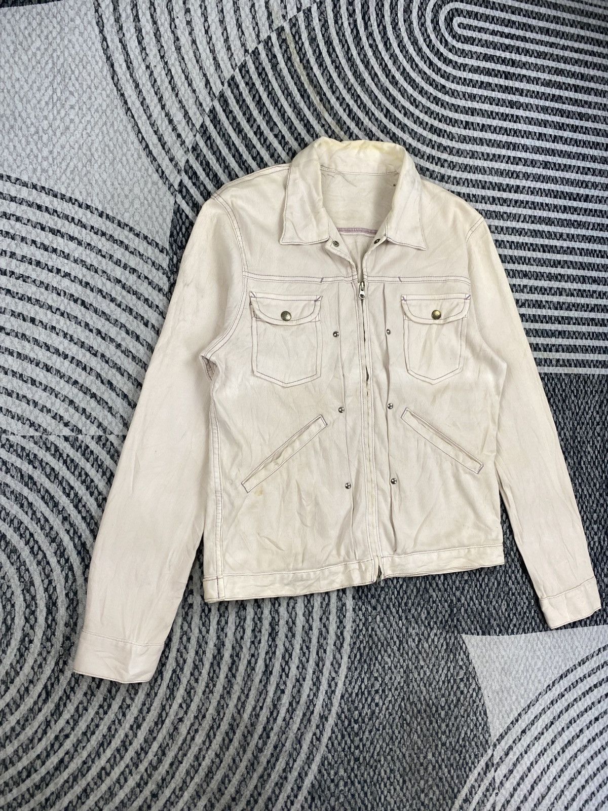 SHIPS SHIPS Jet Blue Multipocket Zipper Jacket Size US M / EU 48-50 / 2 - 3 Thumbnail