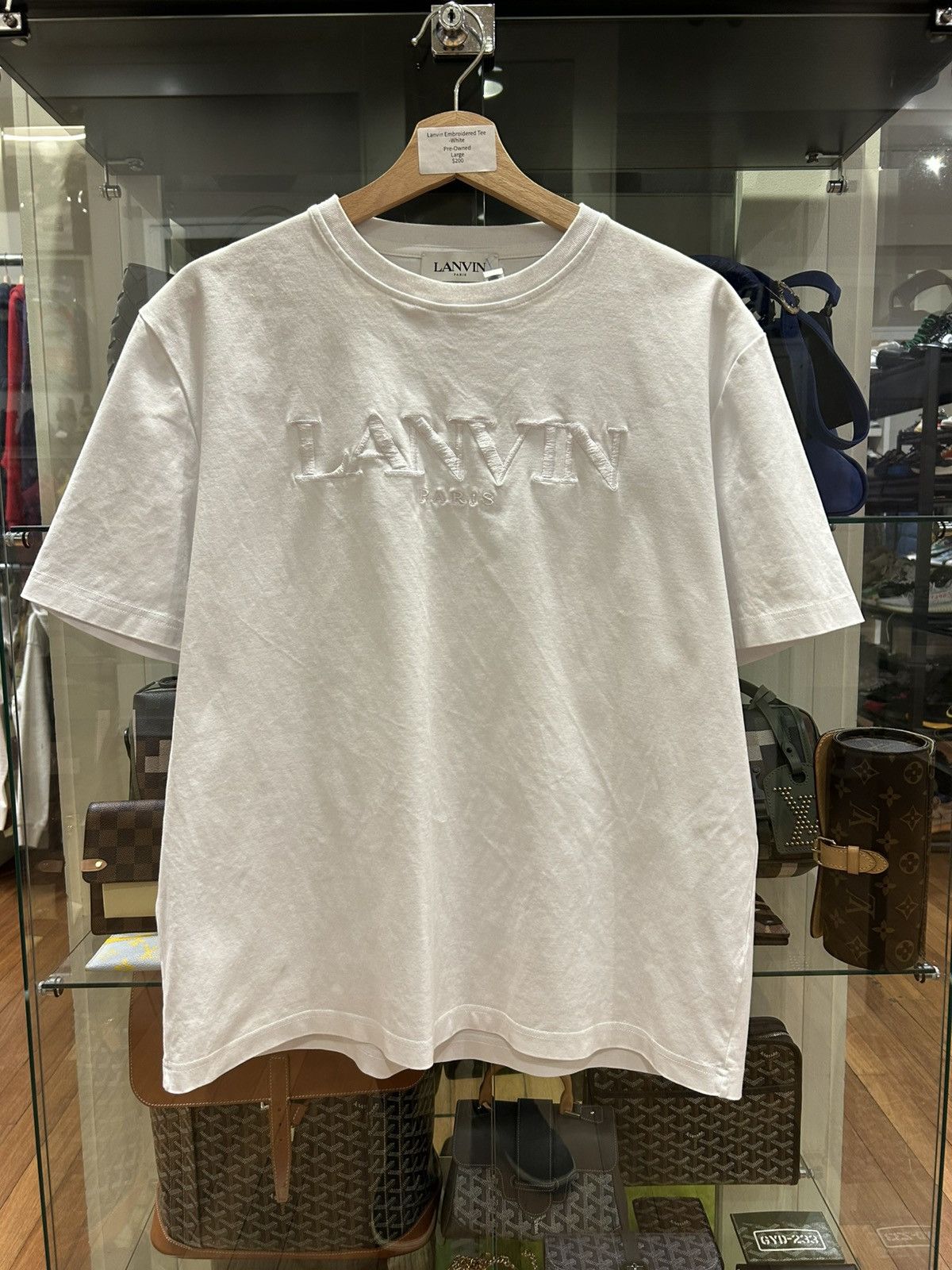 Lanvin Lanvin Embroidered Tee - White Size US L / EU 52-54 / 3 - 1 Thumbnail