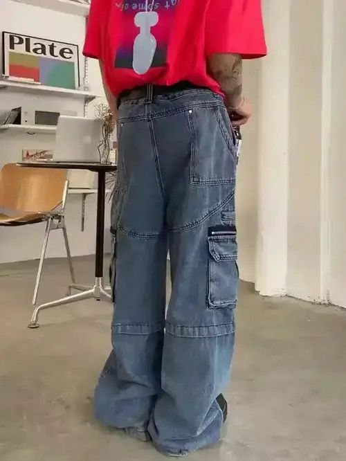 Designer × Japanese Brand × Vintage baggy hiphop cargo pants Size US 32 / EU 48 - 3 Thumbnail