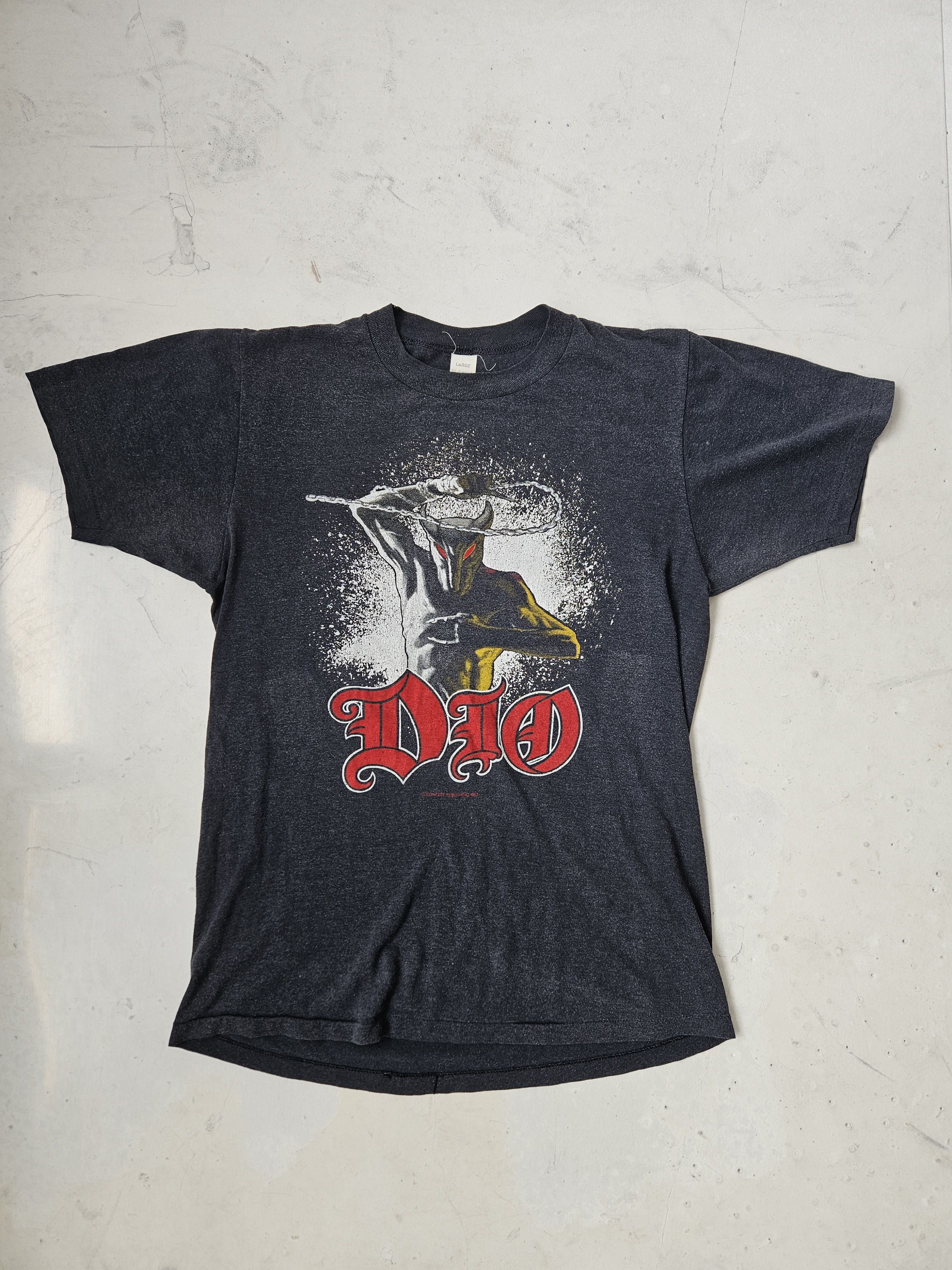 Band Tees × Vintage Vintage 1983 dio holy diver monsters of rock tee Size US L / EU 52-54 / 3 - 1 Thumbnail