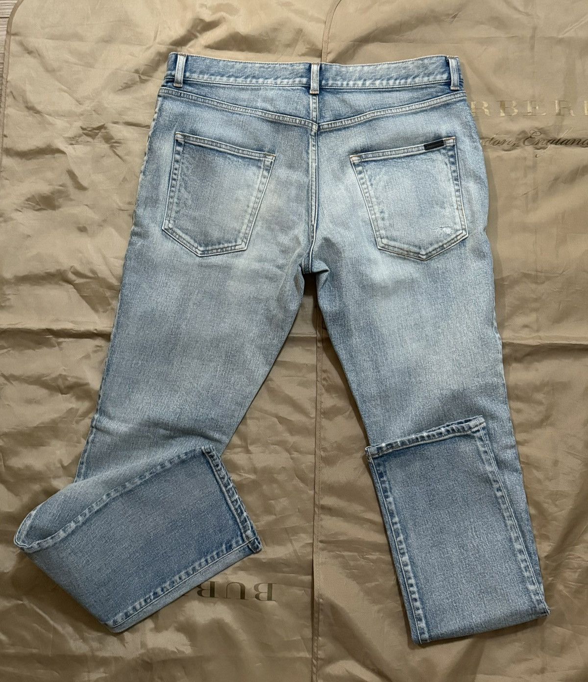 Saint Laurent Paris Saint Laurent D02 Blue Faded Denim size 34 Size US 34 / EU 50 - 10 Thumbnail