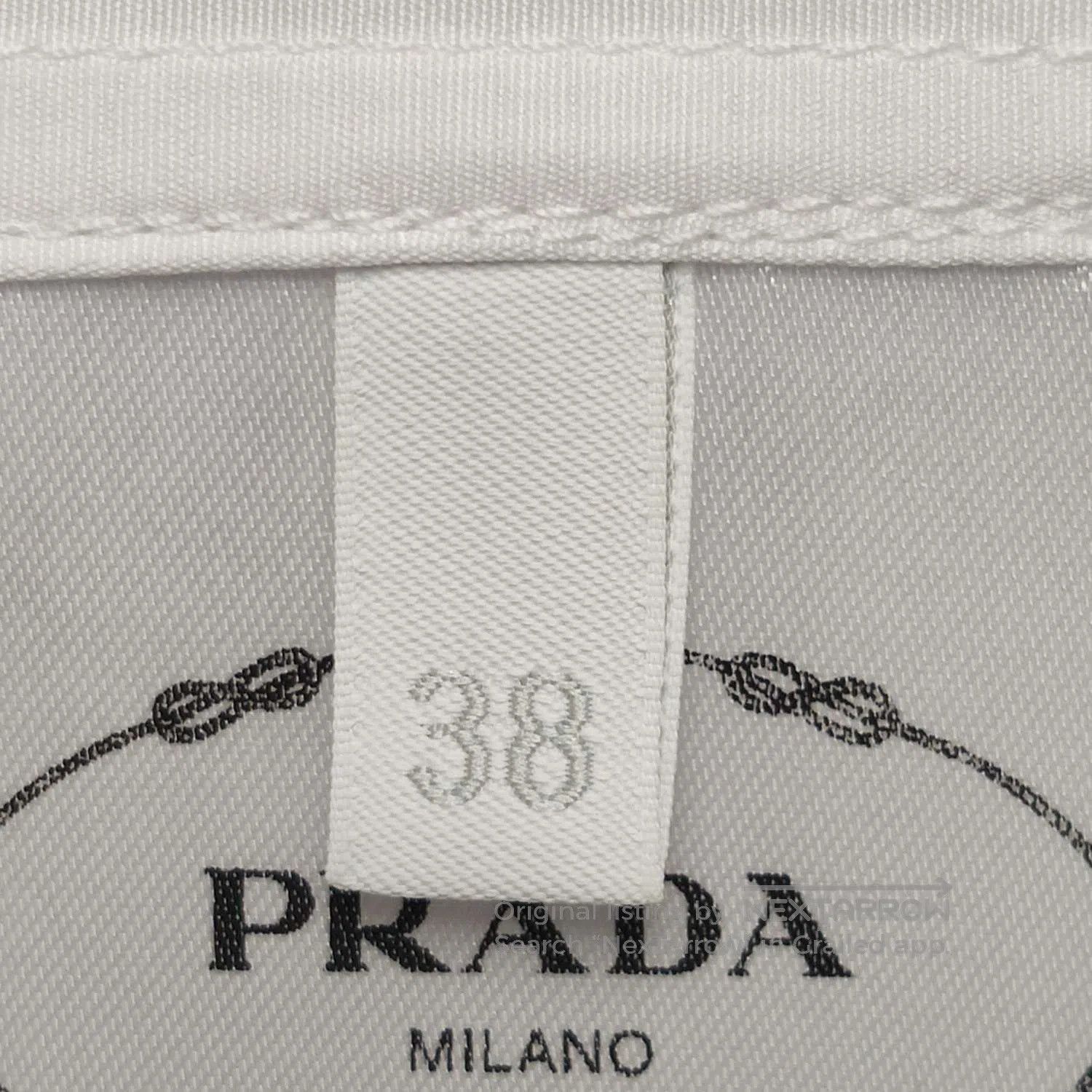 Prada Prada XS Cotton Solid Collared Shirt. Size XS / US 0-2 / IT 36-38 - 6 Thumbnail