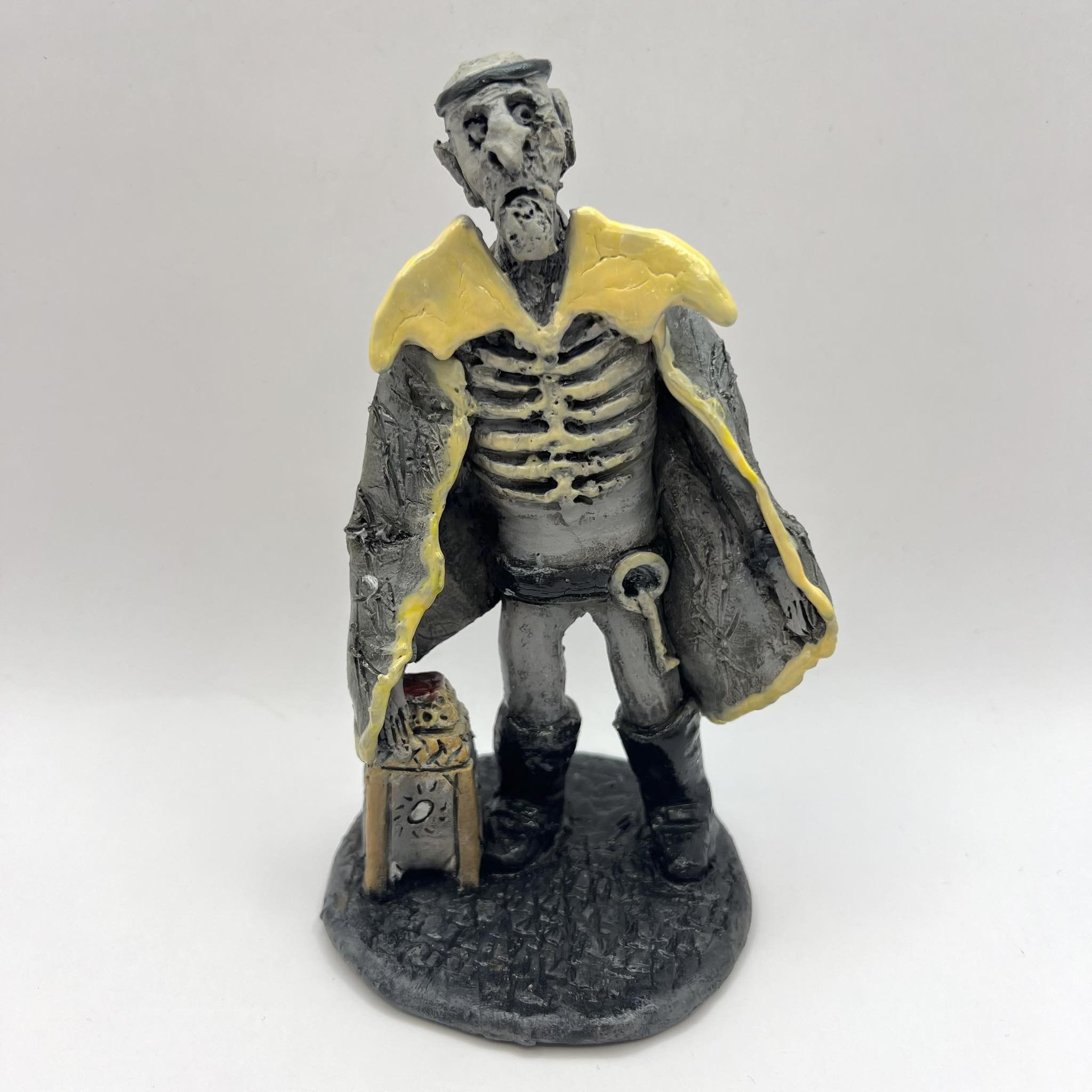 Vintage Ceramic Figurine Skeleton Death Character USSR Cartoon Size ONE SIZE - 2 Thumbnail