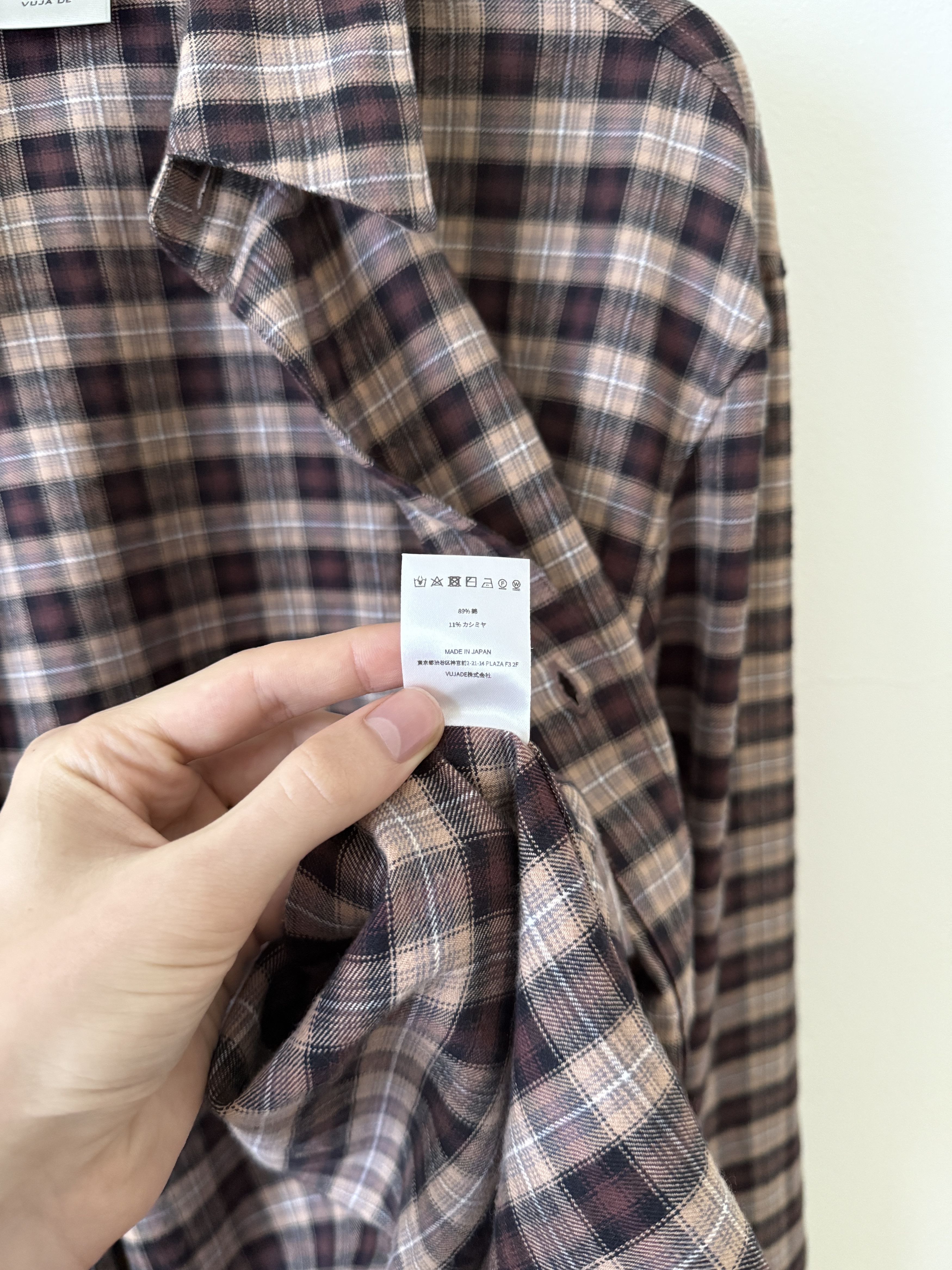 Vuja De Ross Check Flannel in Cashmere & Cotton Size US M / EU 48-50 / 2 - 12 Thumbnail