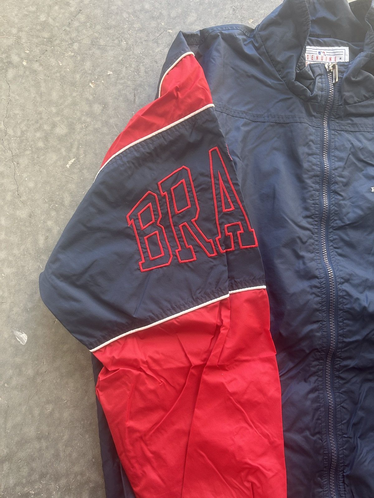 Starter × Vintage Vintage 90s Starter Atlanta Braves Windbreaker Jacket Size US XXL / EU 58 / 5 - 5 Thumbnail