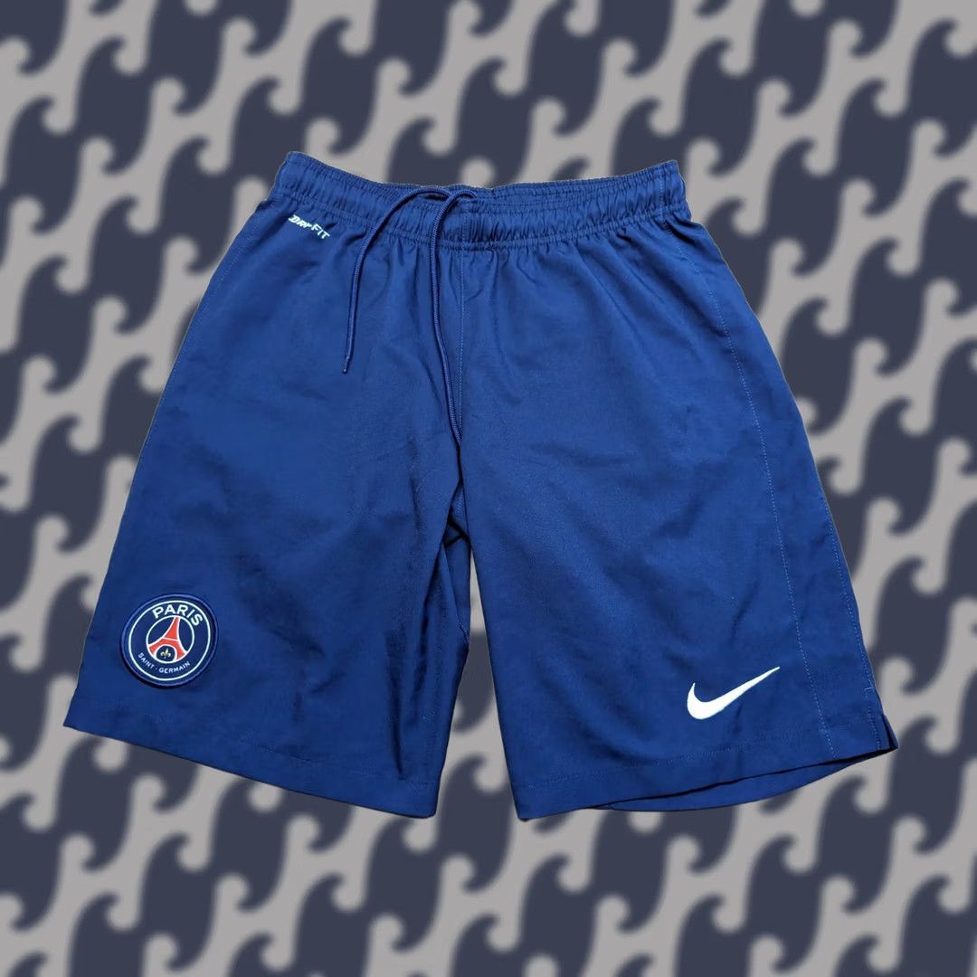Nike Nike PSG Paris Saint Germain 2014 2015 Mens Shorts Size S Blue Football Home Size US 27 - 1 Thumbnail