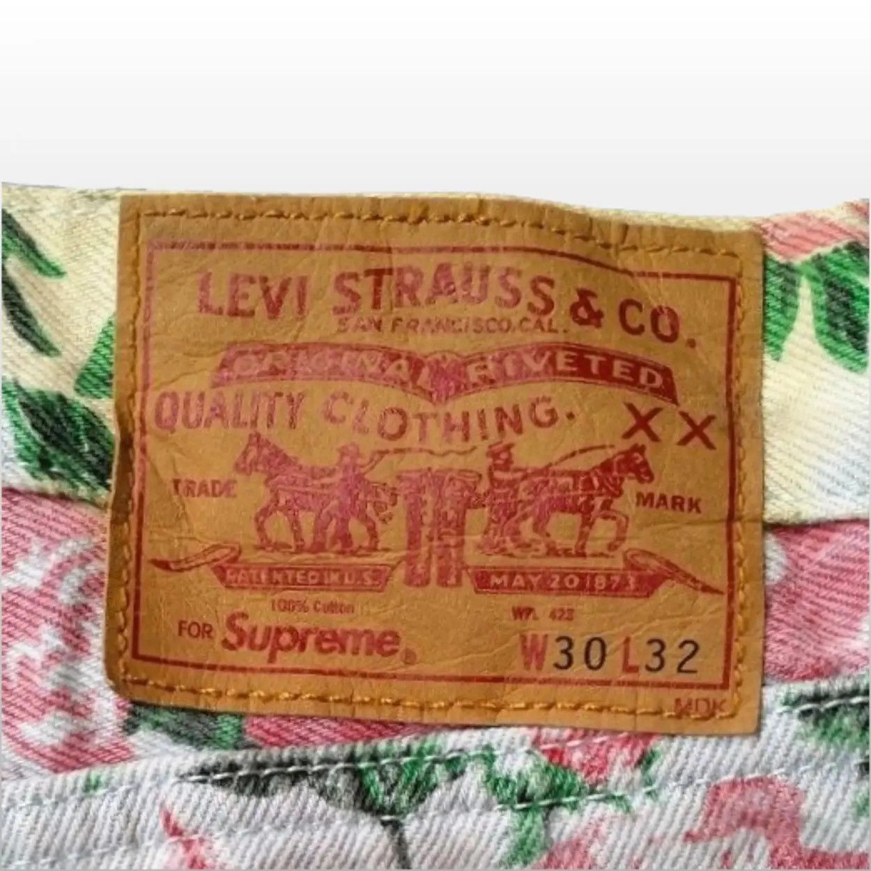 Supreme Levi's Roses 505 Jeans SS16