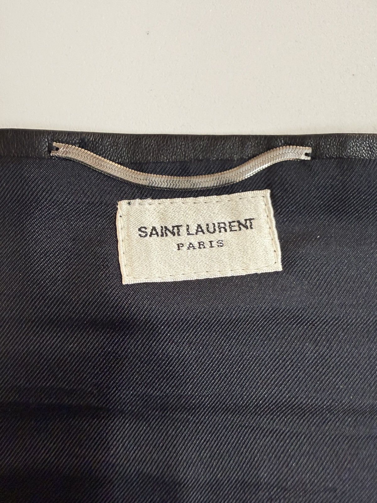 Saint Laurent Paris Saint Laurent Paris — Black Leather Wide Cummerbund Belt Size ONE SIZE - 12 Thumbnail