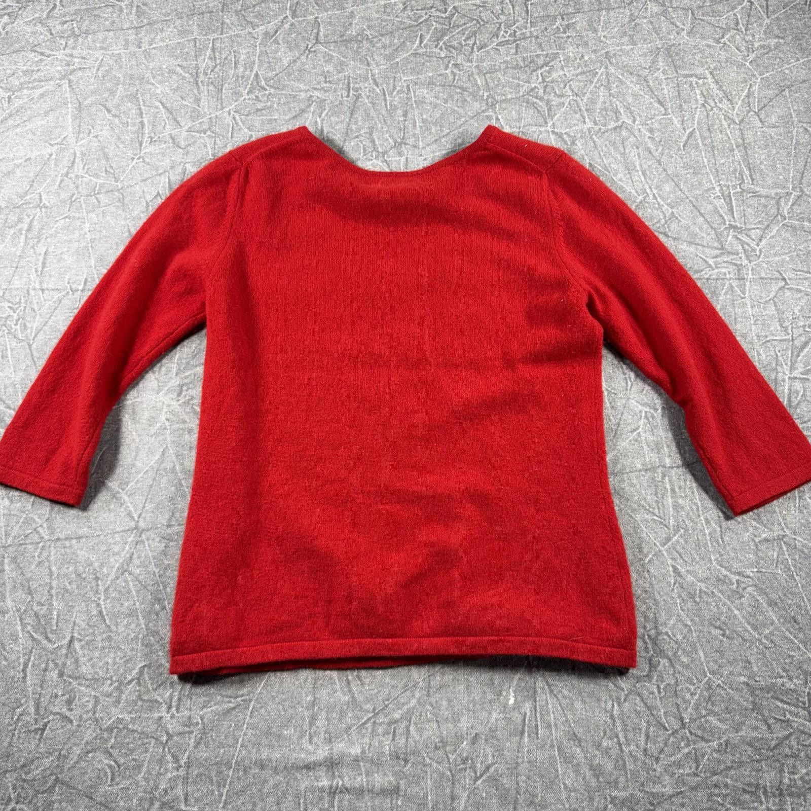 Charter Club Charter Club Sweater Women's S Red 2 Ply Cashmere Crewneck Size S / US 4 / IT 40 - 6 Thumbnail