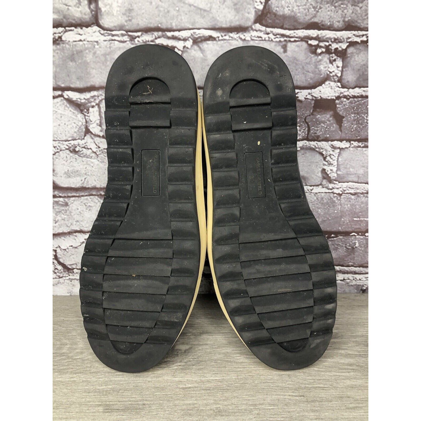 Karl Lagerfeld KARL LAGERFELD Navy Blue Patent Leather Lace Up Sneakers Sho Size US 9 / EU 42 - 17 Thumbnail
