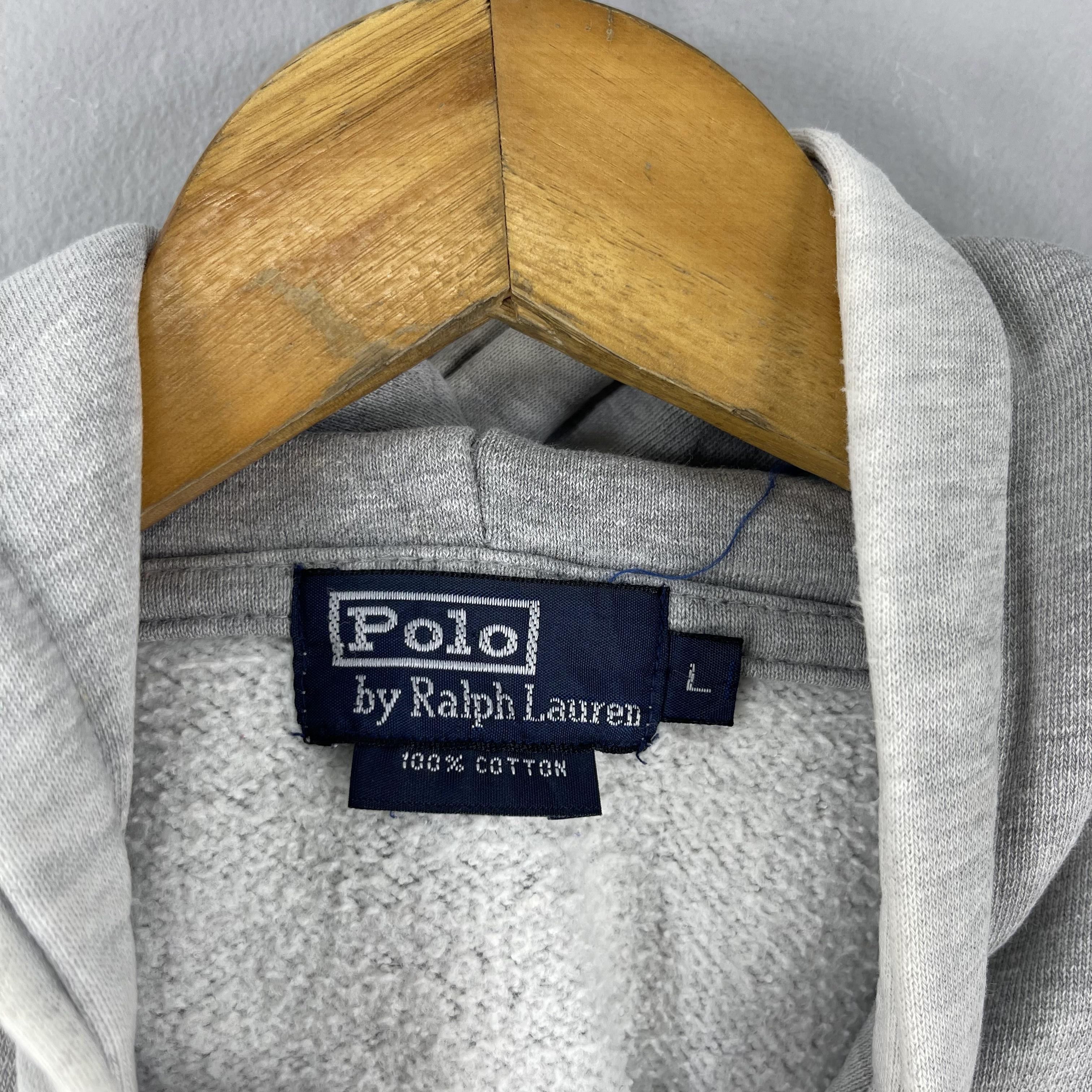 Polo Ralph Lauren Vintage POLO RALPH LAUREN Distressed Pullover Hoodie Size US L / EU 52-54 / 3 - 7 Thumbnail