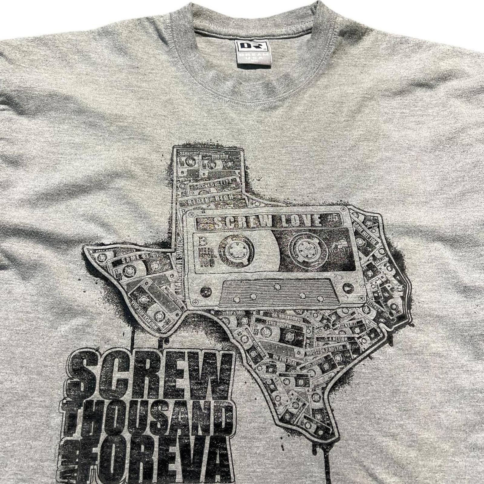 Other Vintage DJ Screw Screw Thousand Forever Grey Texas T-shirt Size US XL / EU 56 / 4 - 4 Thumbnail