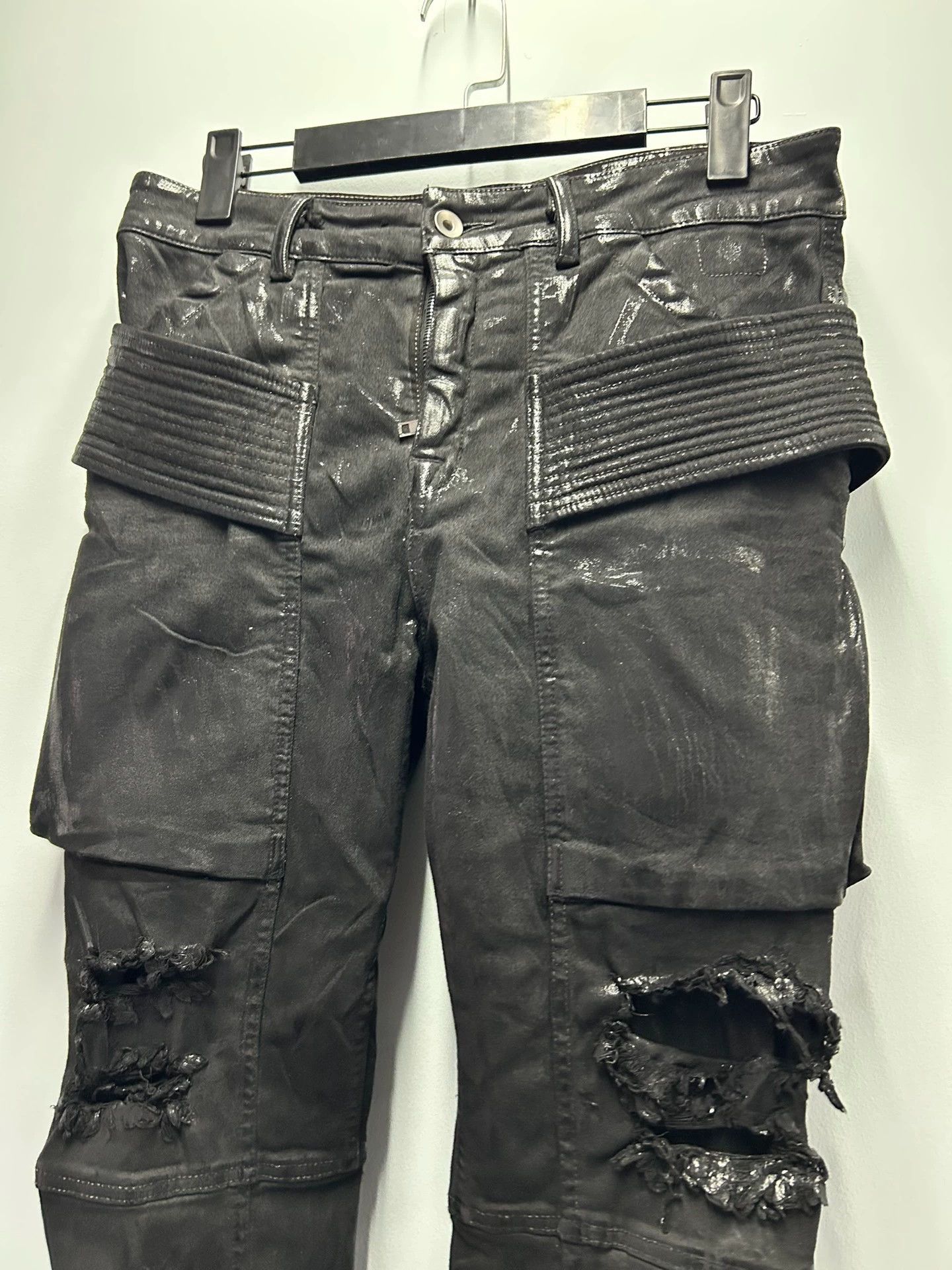 Rick Owens Rick Owens Drkshdw distressed black jeans Size 26" / US 2 / IT 38 - 4 Thumbnail