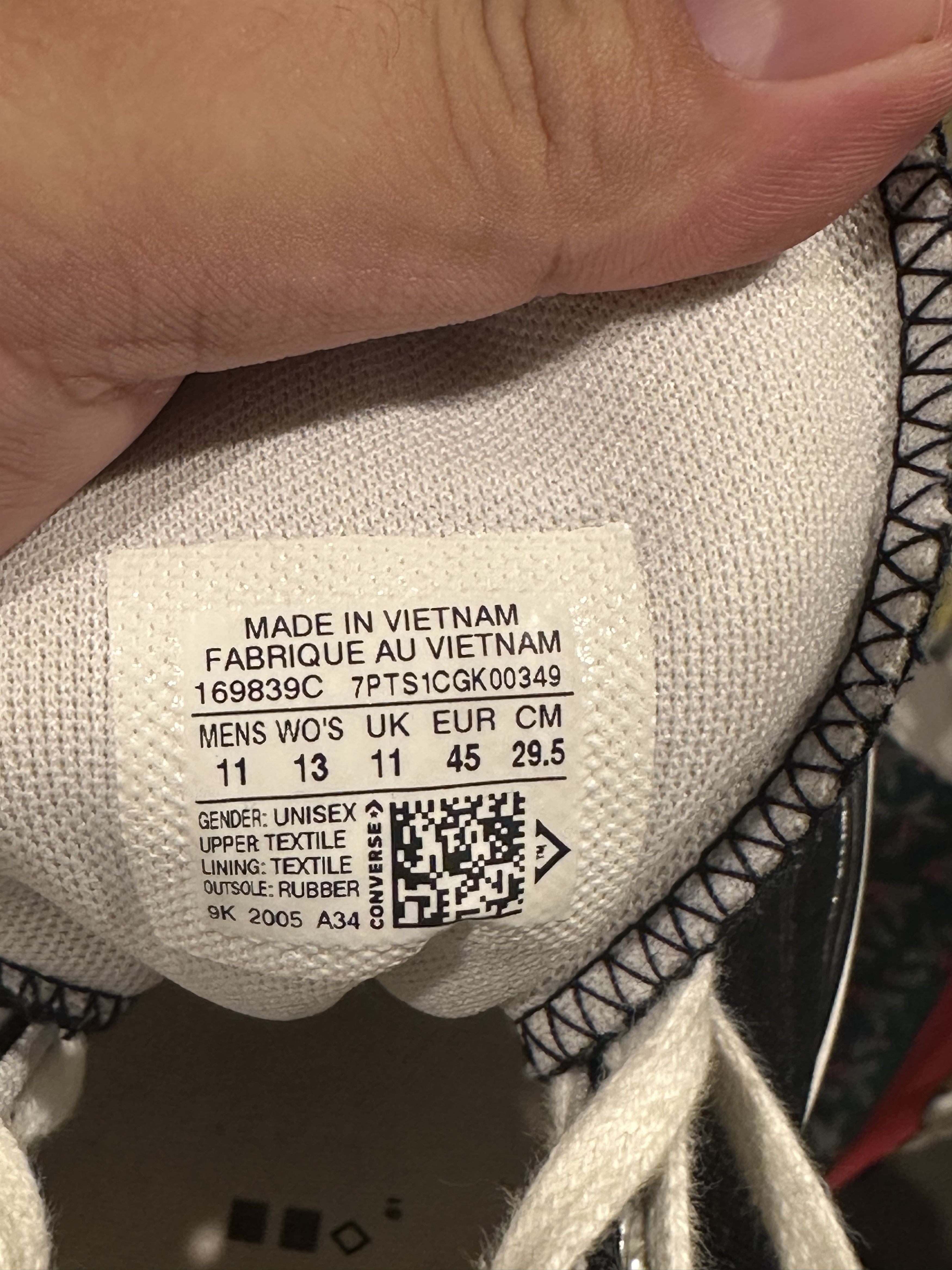 Converse × Feng Chen Wang 2020 Feng Chen Wang x Chuck 70 2-in-1 'Ivory Black' Size US 12 / EU 45 - 8 Thumbnail