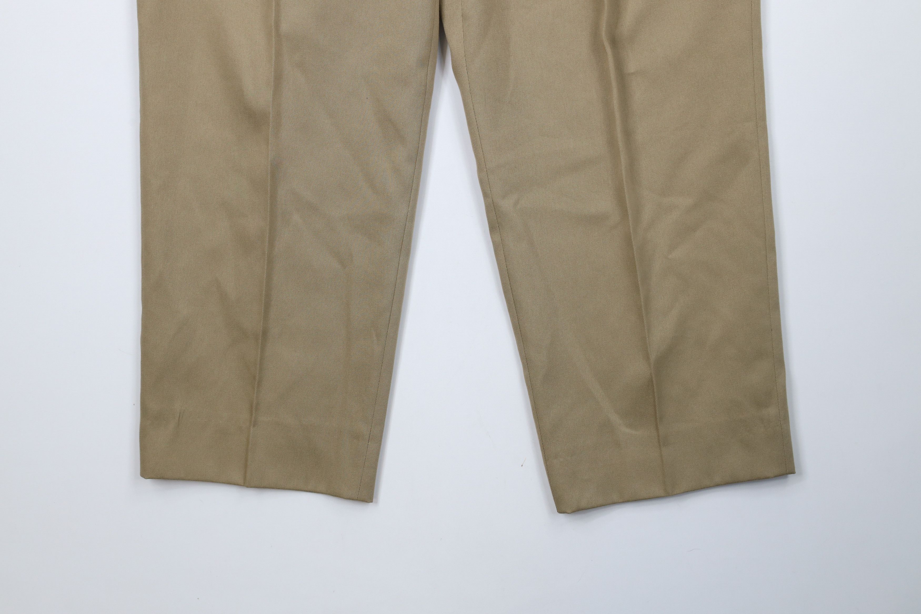 Vintage Vintage 90s Palm Beach Wide Leg Chino Pants Khaki Beige Size US 36 / EU 52 - 4 Thumbnail