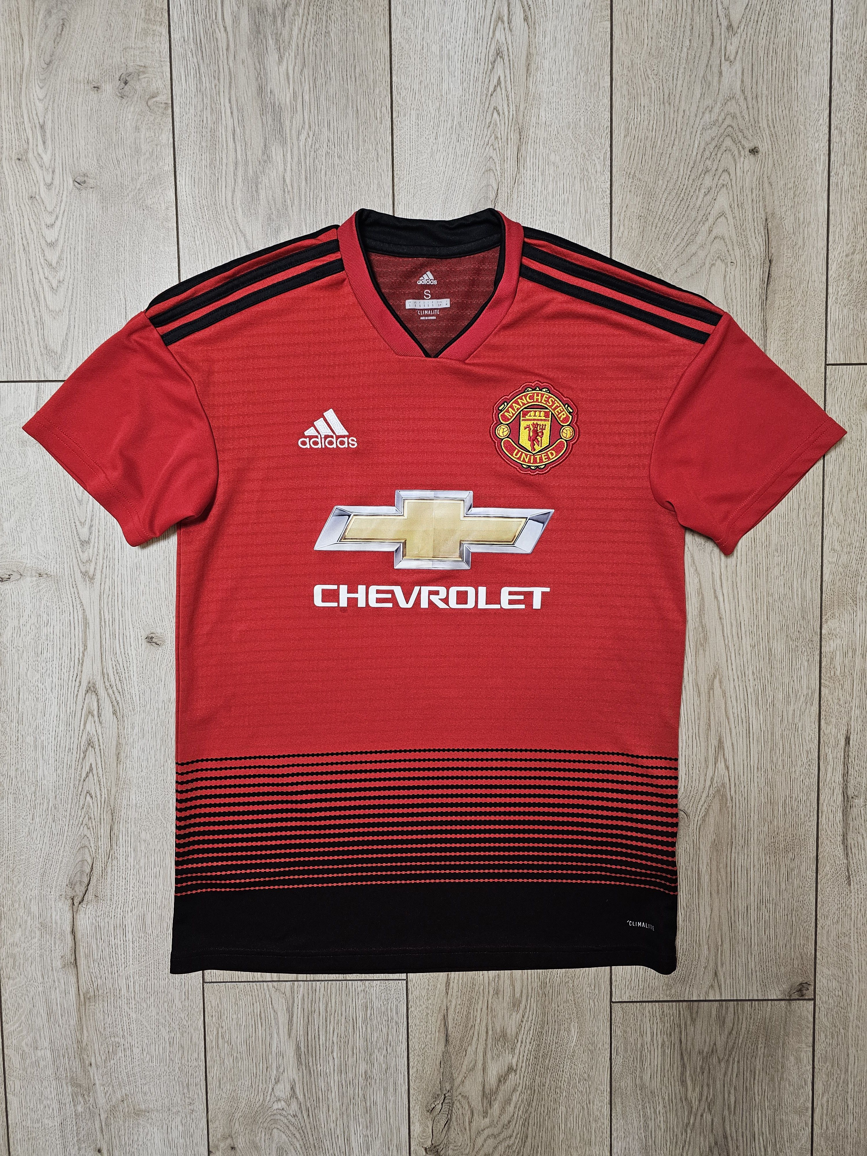 Adidas MANCHESTER UNITED 2018 2019 HOME FOOTBALL SOCCER JERSEY Size US S / EU 44-46 / 1 - 1 Thumbnail