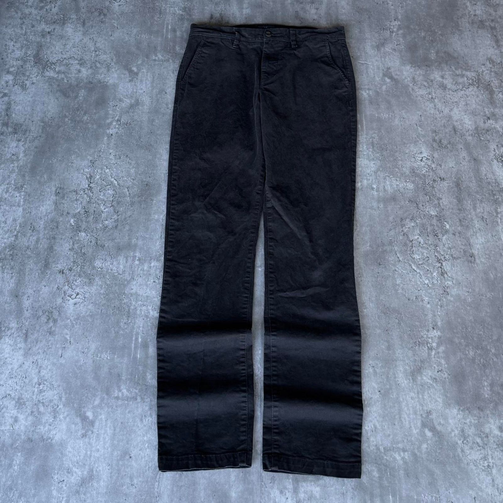Aeropostale × Vintage Vintage Y2K Aeropostale Slim Straight Black Chino Pants Size US 31 - 1 Thumbnail
