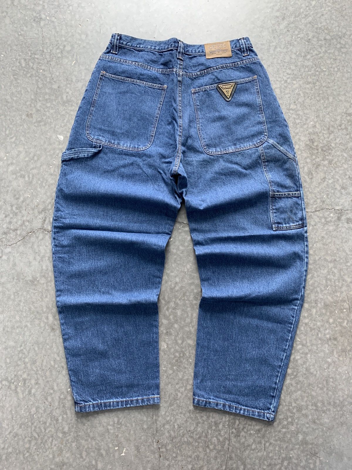 Guess Baggy Jeans Men Vintage Y2K Guess Carpenter Jeans Baggy Fit