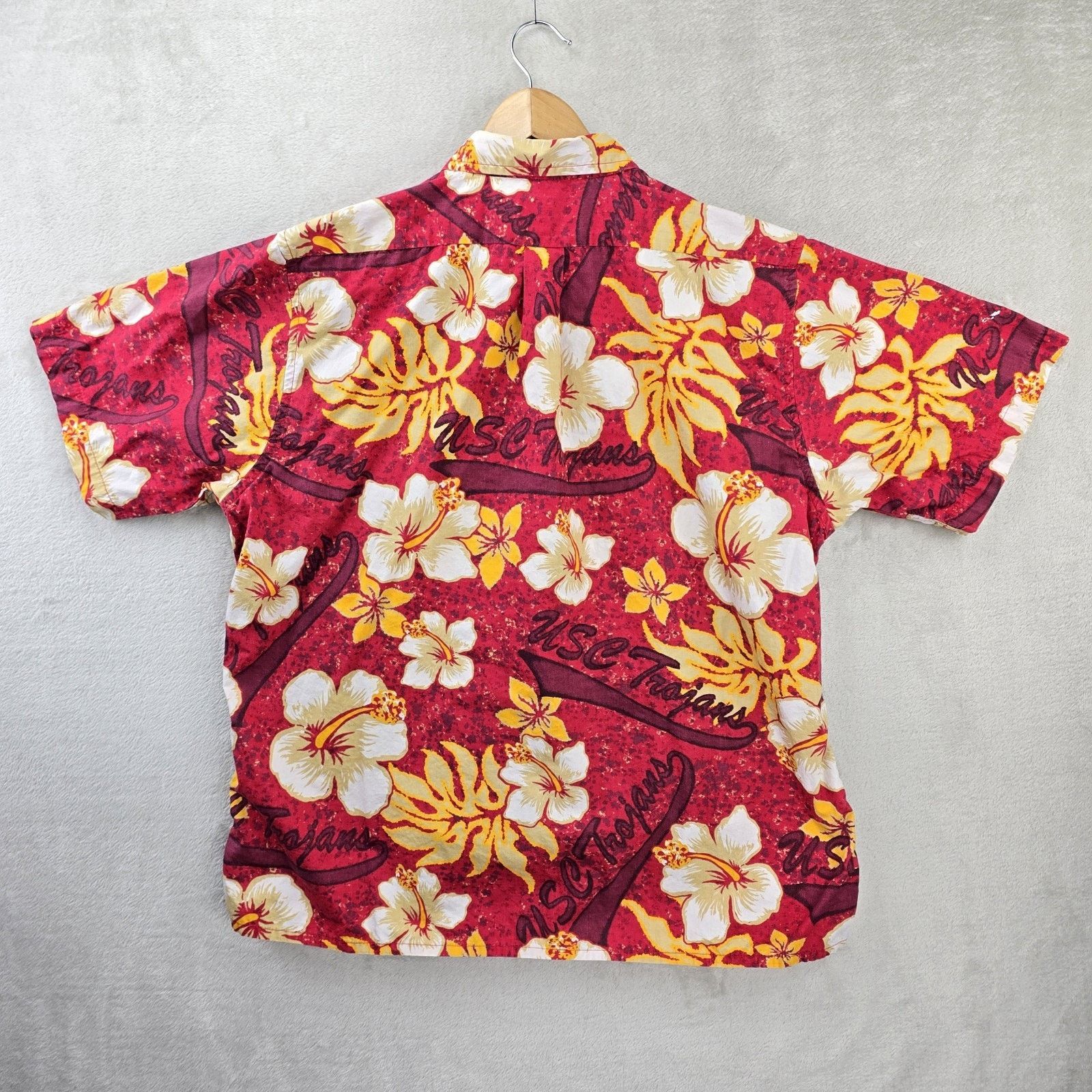 Other USC Trojans Hawaiian Shirt Button-up XL Trojan Red Floral Size US XL / EU 56 / 4 - 4 Thumbnail