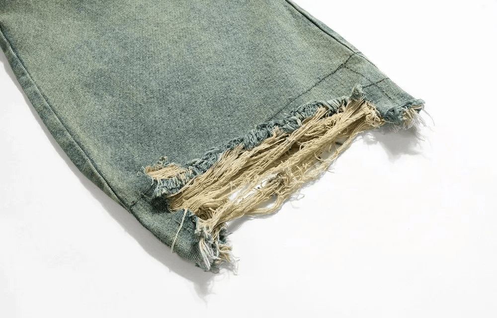 Jean Vintage street hip-hop washed and faded micro flare jeans Size US 34 / EU 50 - 11 Thumbnail