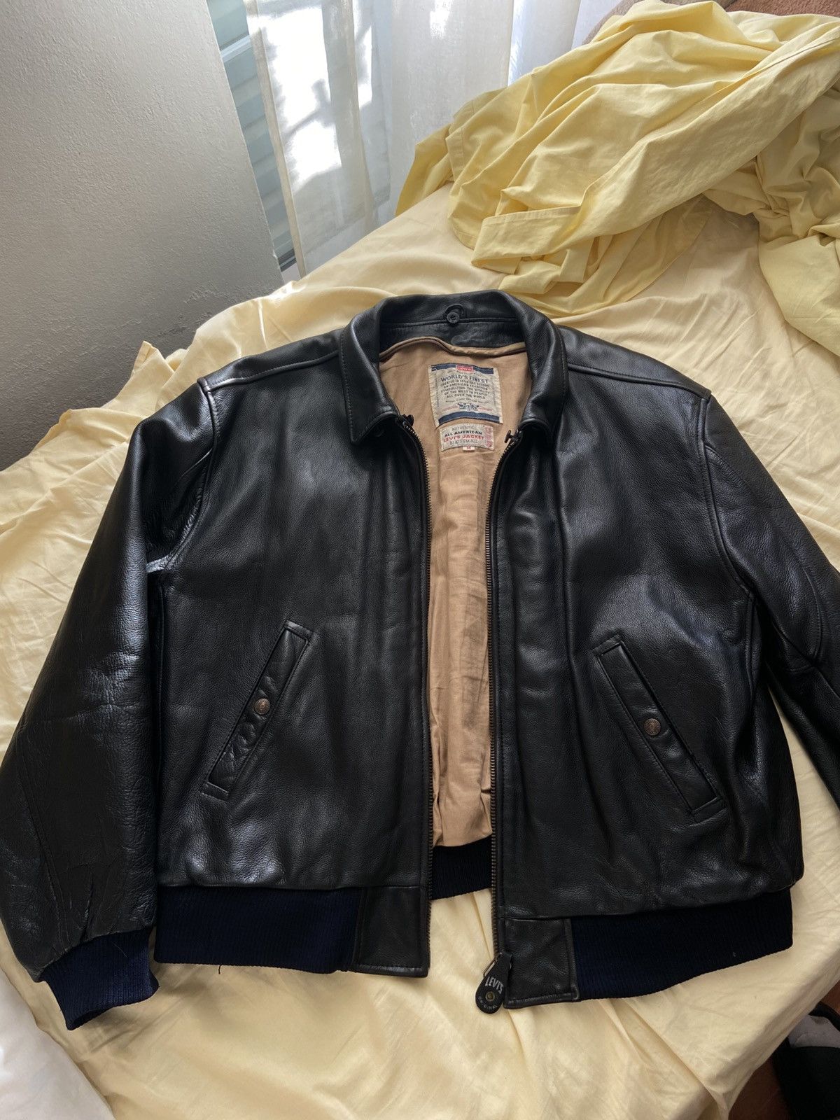 Levi's Vintage Clothing Levis leather bomber jacket Size US M / EU 48-50 / 2 - 3 Thumbnail