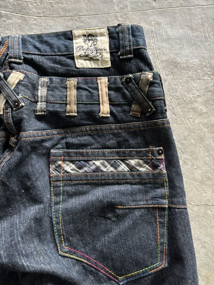 Hysteric Glamour Double waist dominated handcrafted jeans punk japanese jeans Size US 33 - 14 Thumbnail