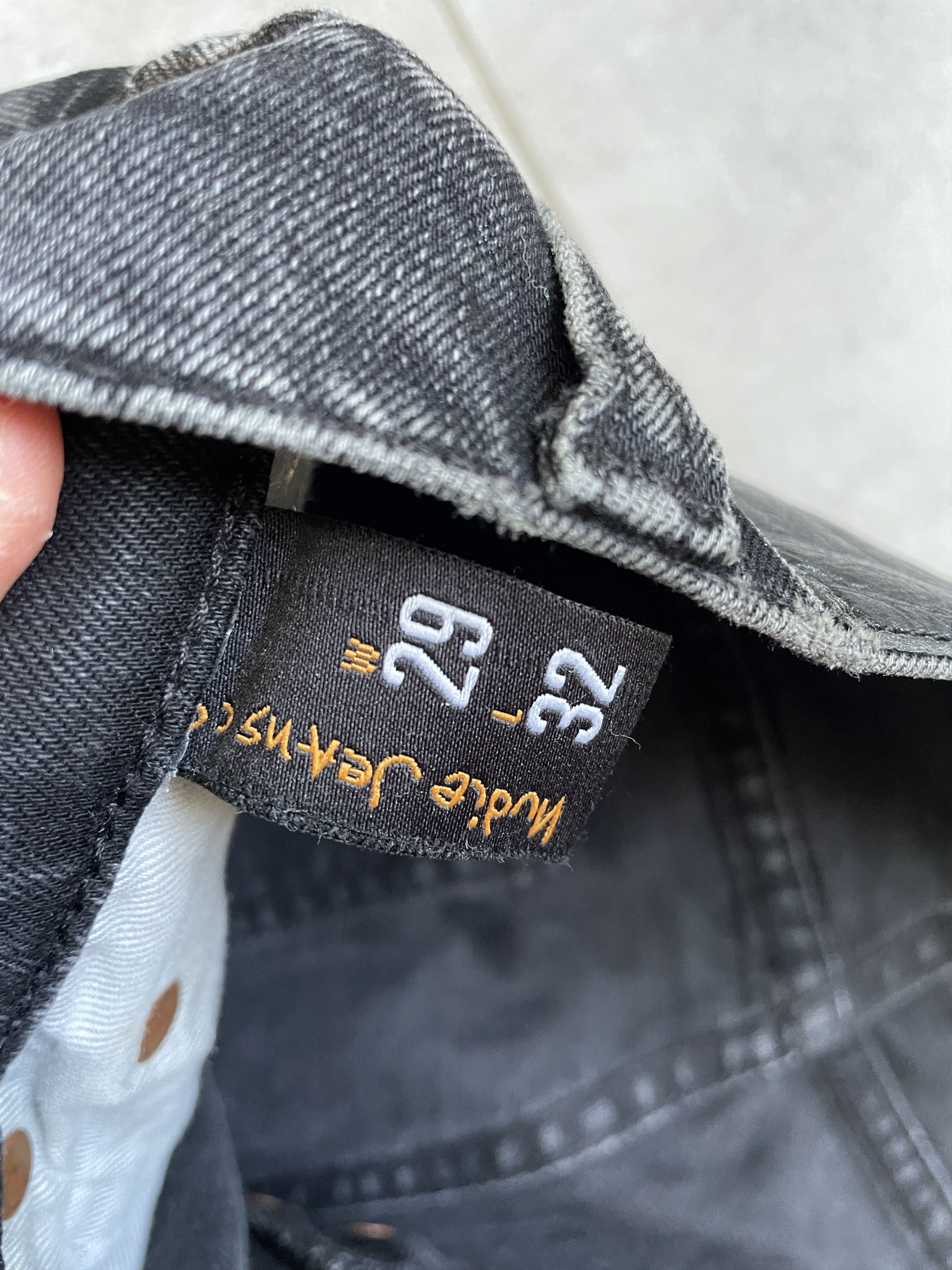 Nudie Jeans BLACK GRIM TIM NUDIE JEANS SKINNY DENIM Size US 29 - 6 Thumbnail
