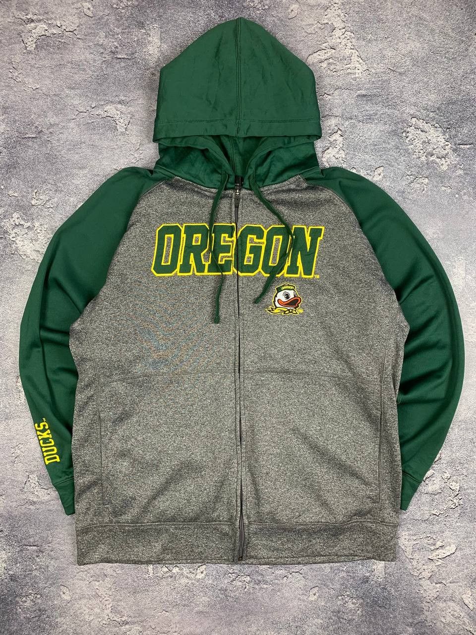 Champion Champion Oregon Ducks Full Zip Hoodie NCAA Sweatshirt Men's Size US L / EU 52-54 / 3 - 1 Thumbnail