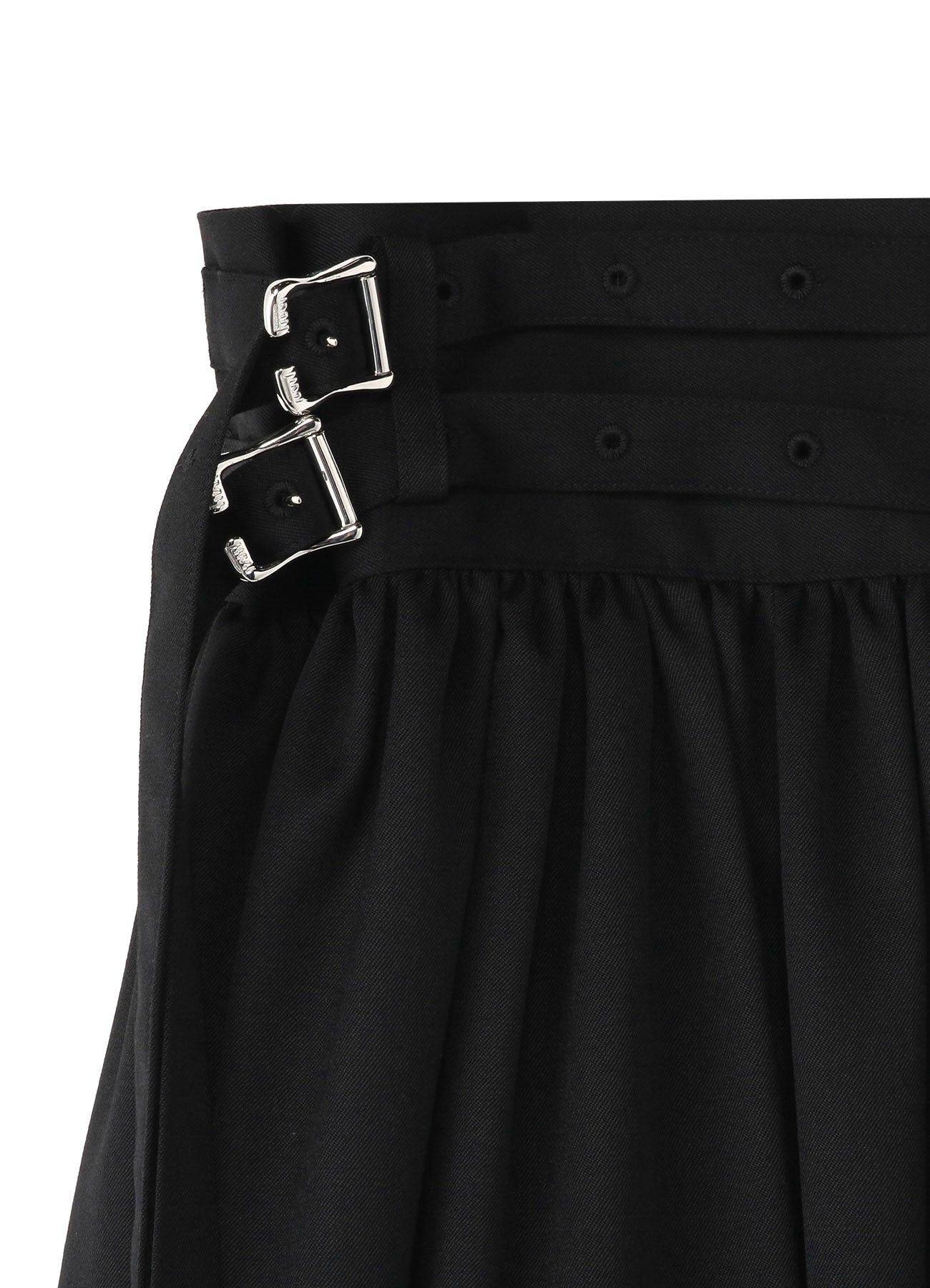 Limi Feu LIMI feu Yohji Yamamoto - W/Gabardine Long Gathered Skirt Size 29" - 13 Thumbnail