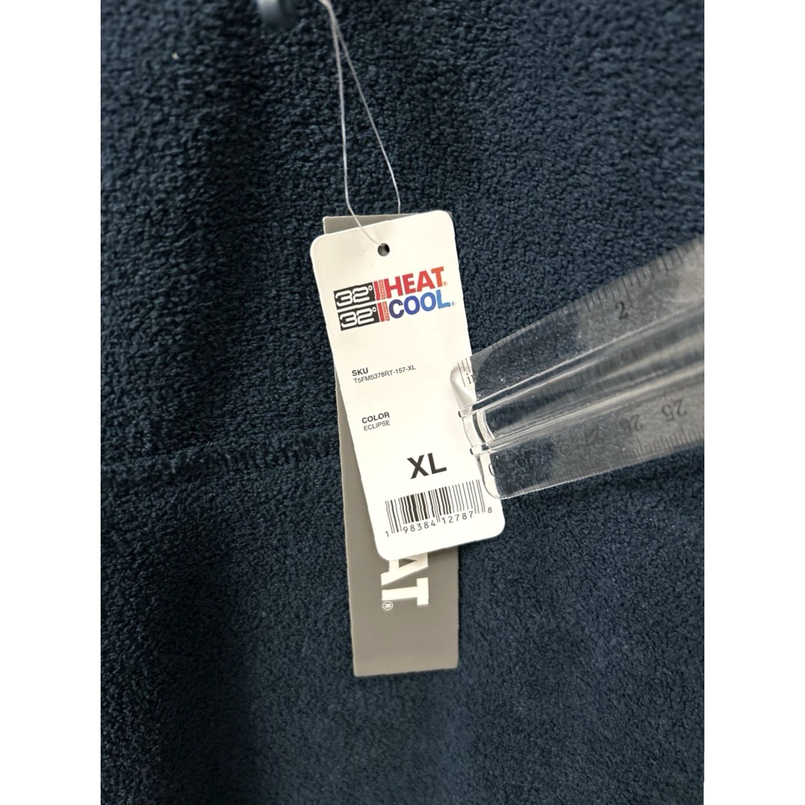 Vintage 32 Degrees Heat Fleece 1/4 Zip Mens XL Eclipse Navy Pullover Pockets L/S NWT Size US XL / EU 56 / 4 - 6 Thumbnail