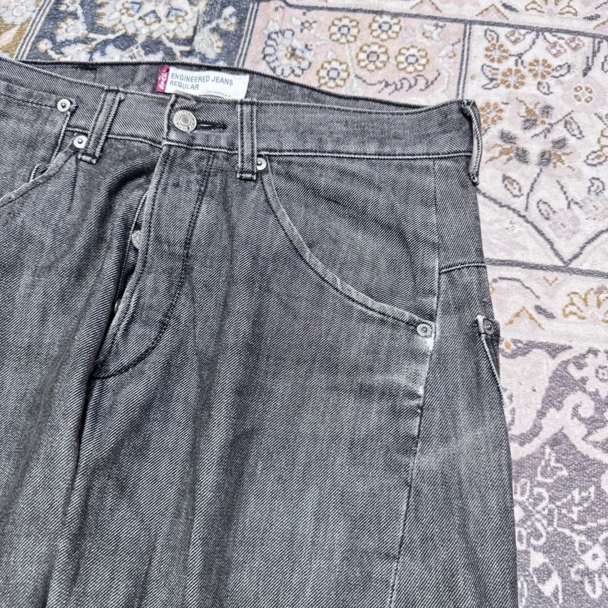 Levi's Vintage Levis Engineered Black Denim Baggy Jeans Size US 32 / EU 48 - 6 Thumbnail