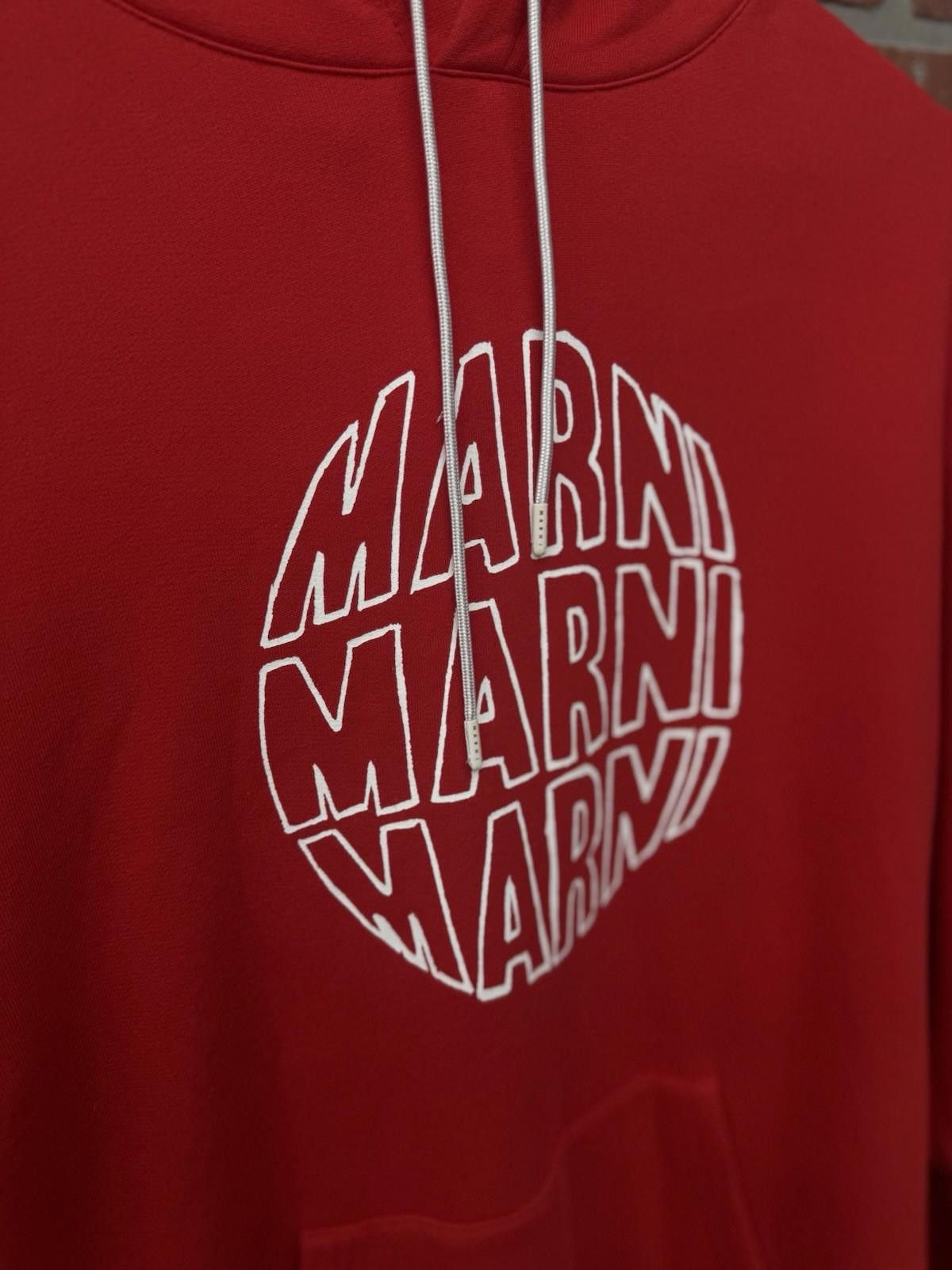 Marni Marni Hoodie Marni Logo Size (52) Red 100% Authentic Size US XL / EU 56 / 4 - 10 Thumbnail