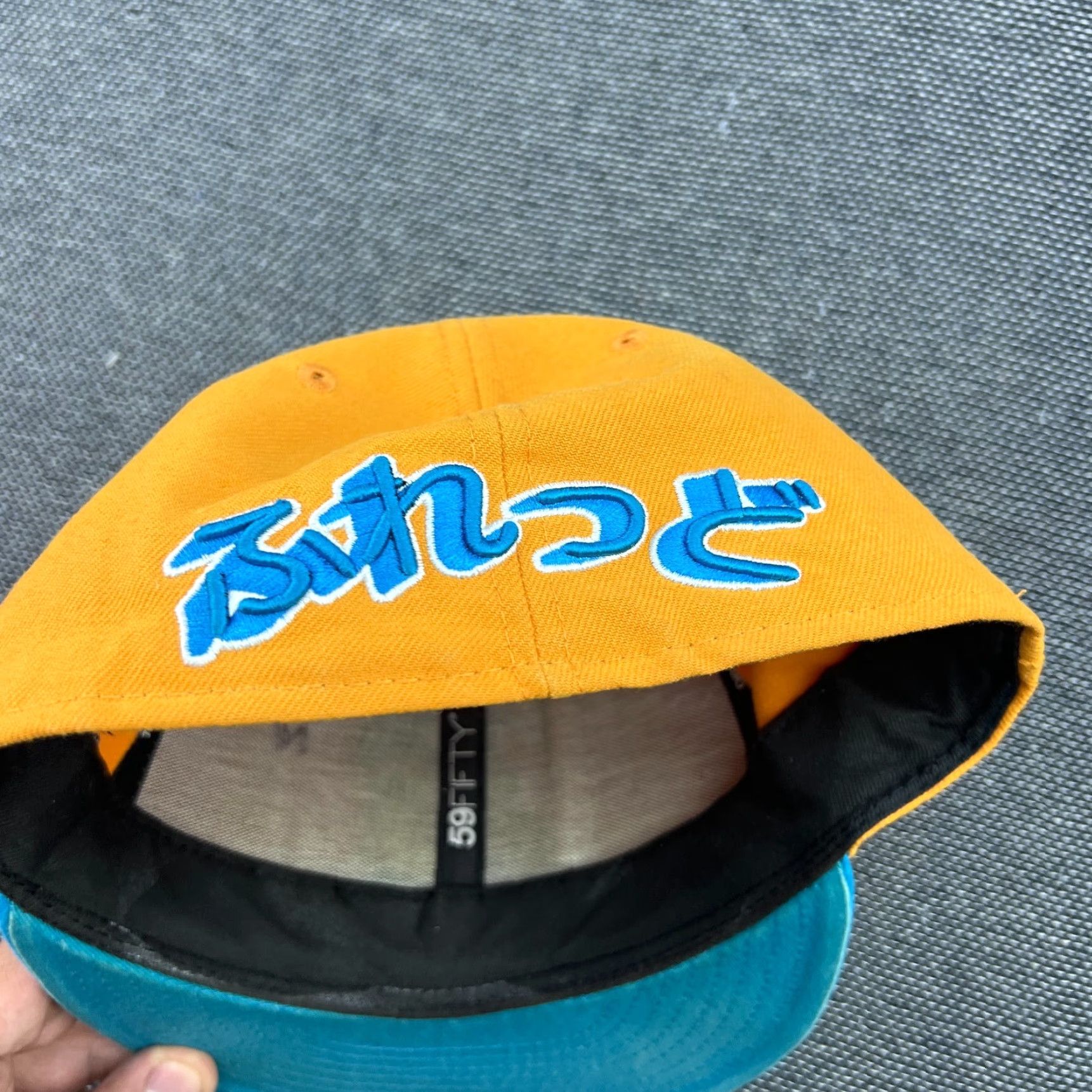 New Era New Era 59Fifty Cap Hat Fitted 7 1/4 Orange Blue Fred Flintstone Hannah Barbera Unisex Adults Baseball Cap Multicolor Adjustable Shirt? Size ONE SIZE - 6 Thumbnail
