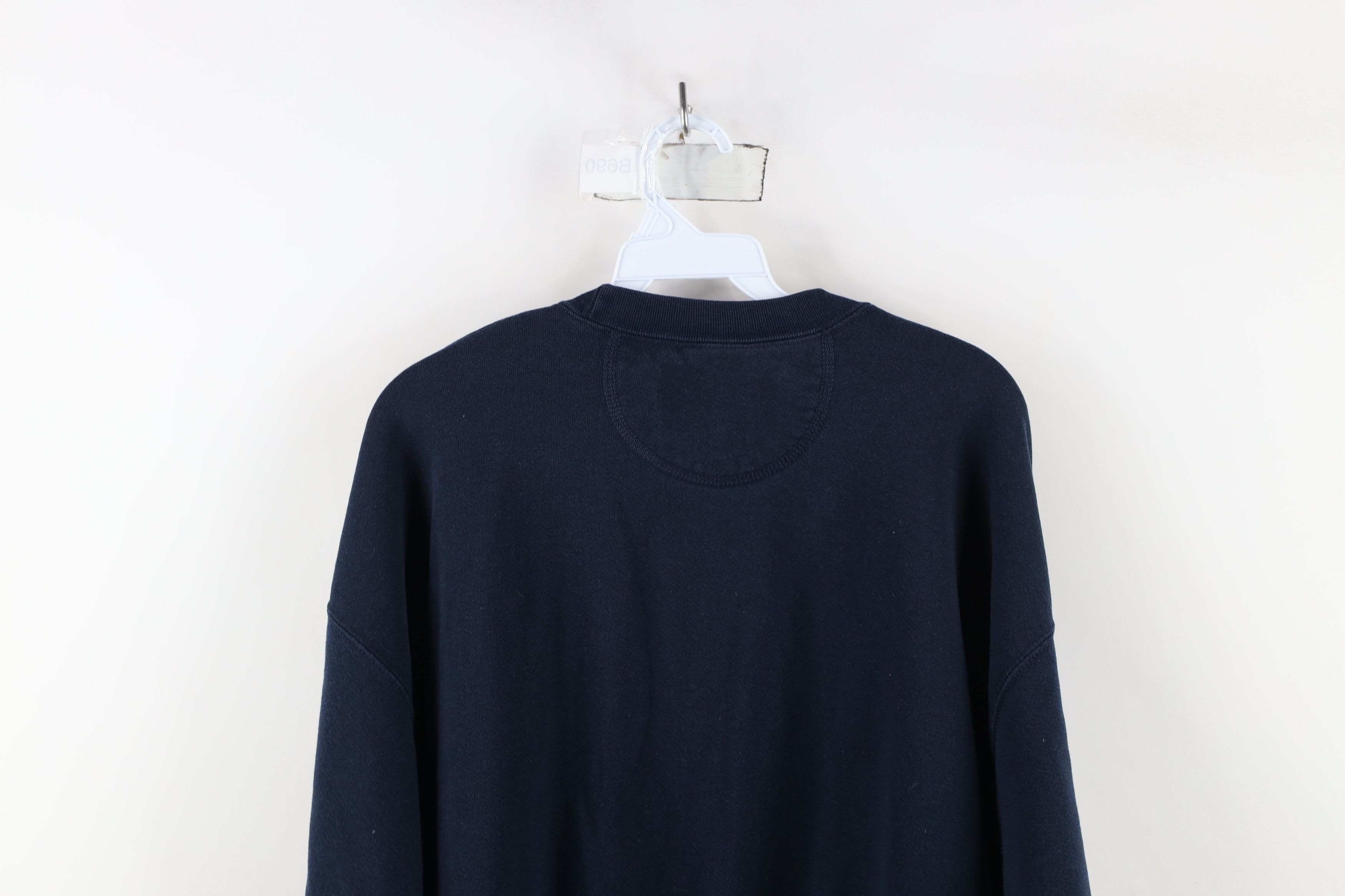 Vintage Vintage 90s Spell Schuller Crewneck Sweatshirt Navy Blue USA Size US XL / EU 56 / 4 - 9 Thumbnail