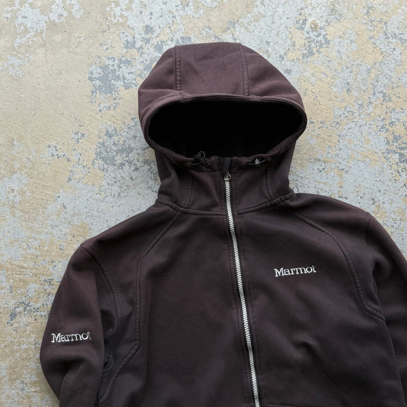 Marmot Marmot Burnt Black Fleece Full Zip Hoodie Sz M Size US M / EU 48-50 / 2 - 2 Thumbnail
