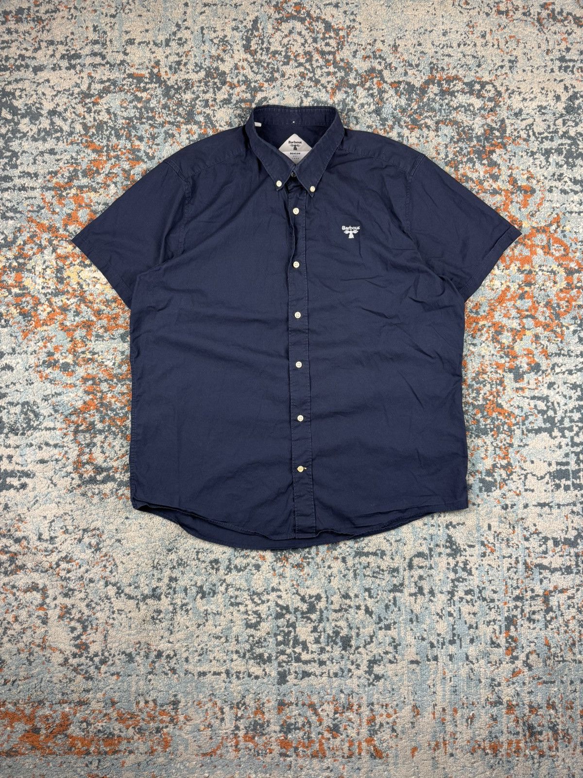 Barbour × Vintage Vintage y2k Barbour short sleeve button shirt old money Size US XL / EU 56 / 4 - 1 Thumbnail