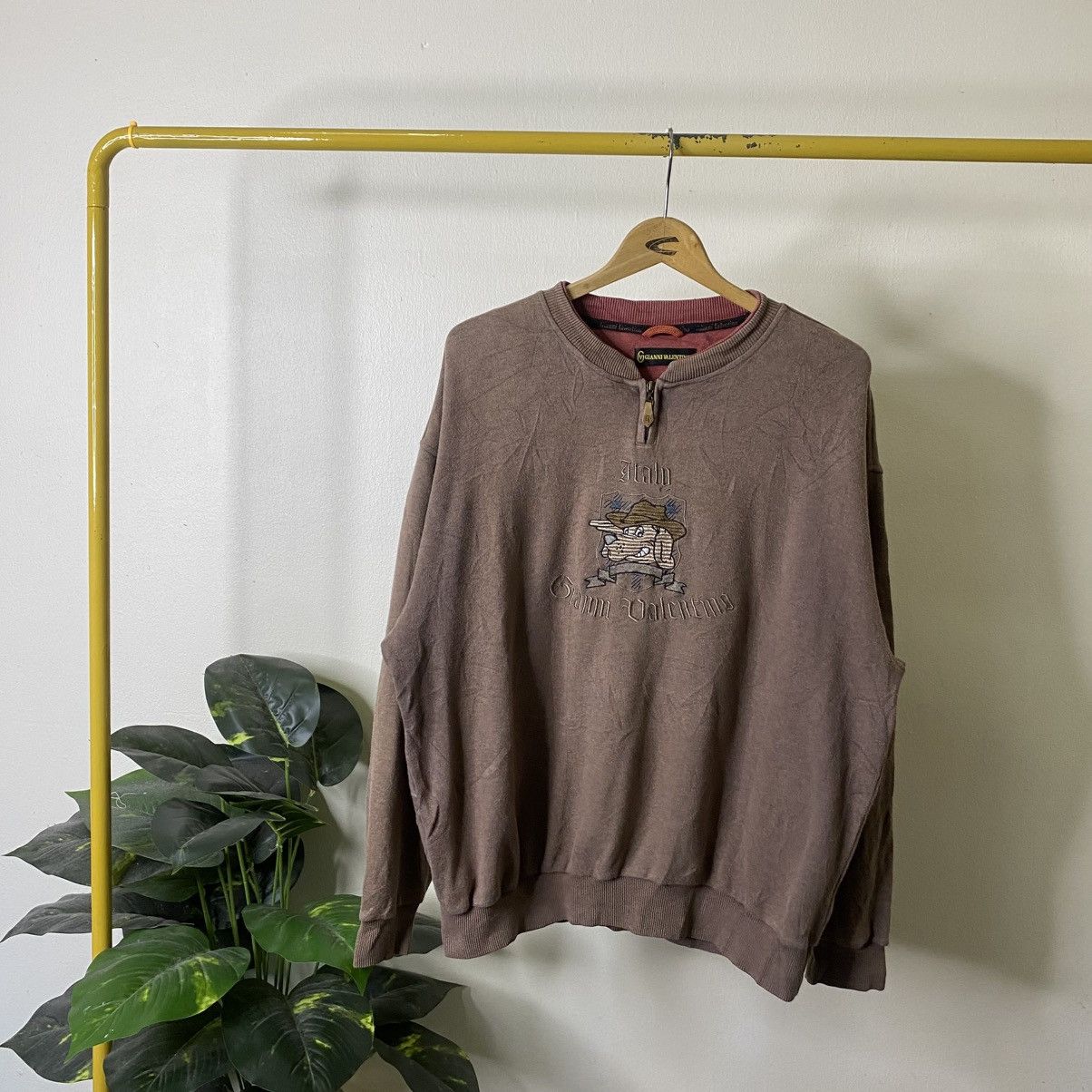 Gianni Valentino Gianni Valentino Quarter Zipper Sweatshirt Size US XL / EU 56 / 4 - 1 Thumbnail