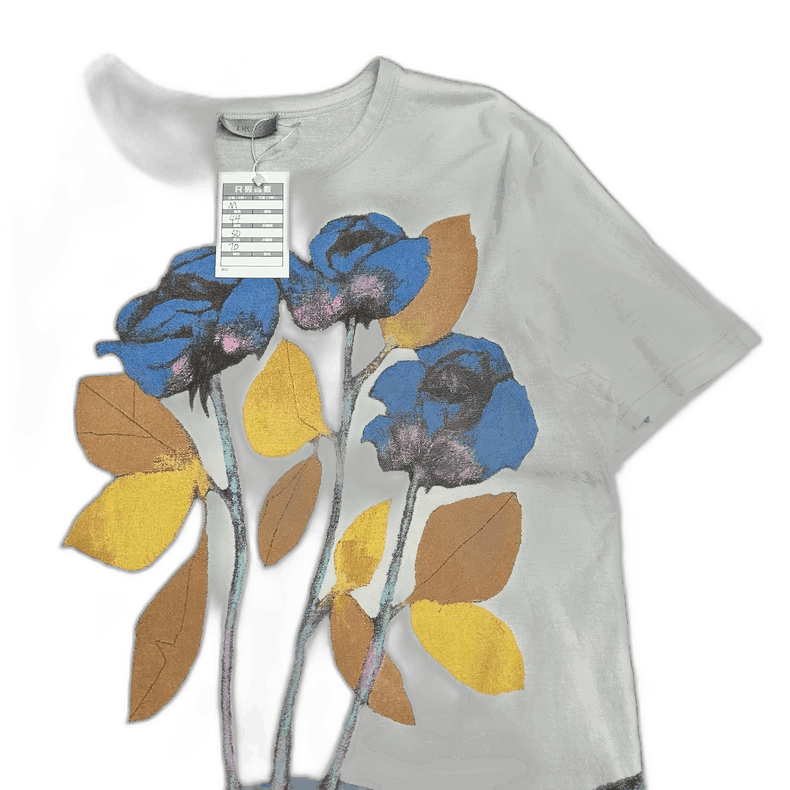 Dior Dior Floral Print Short Sleeve Shirt Size M Size US M / EU 48-50 / 2 - 1 Thumbnail