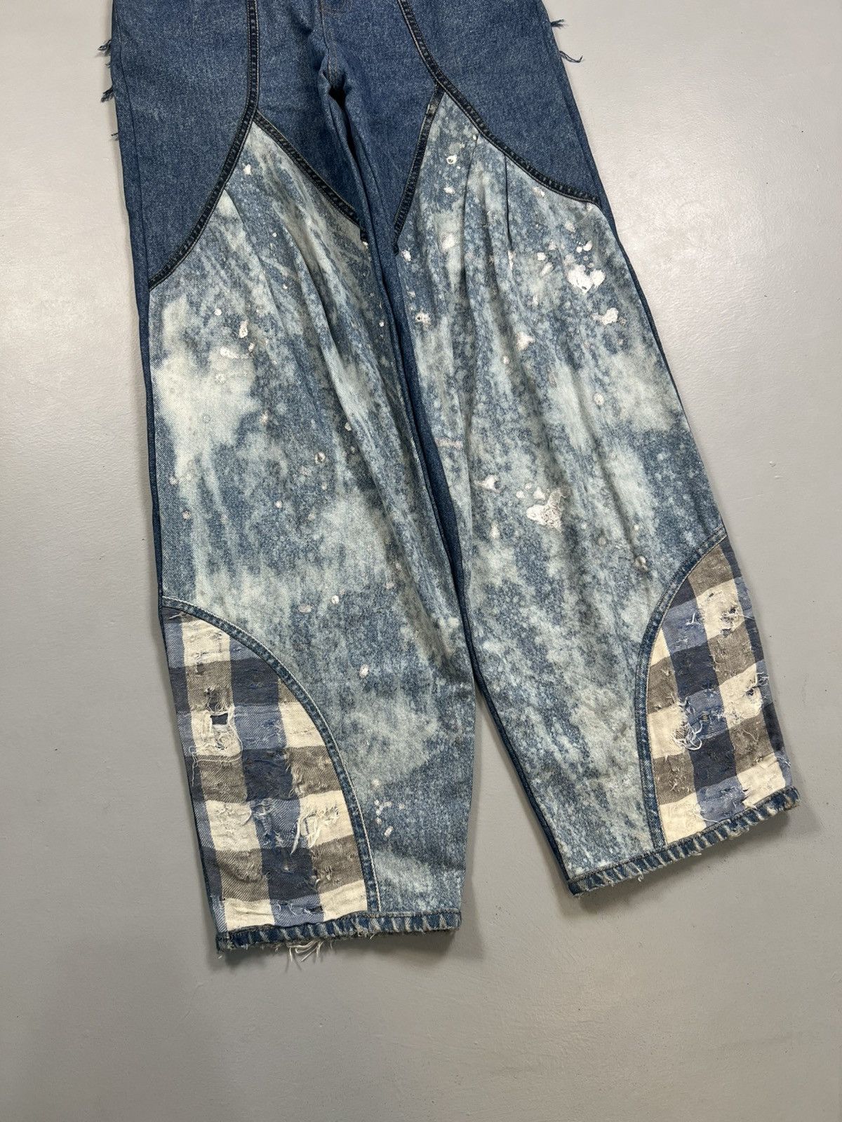 Better With Age 1of1 crazy printed reworked bggy fit denim Size US 28 / EU 44 - 2 Thumbnail