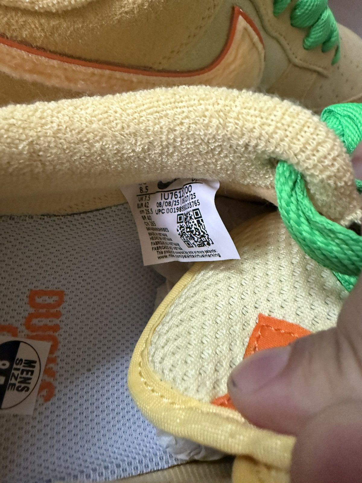 Nike Nike Air Force 1 DOAF Oregon 'Duck or Egg' PE Size 8.5 Size US 8.5 / EU 41-42 - 8 Thumbnail