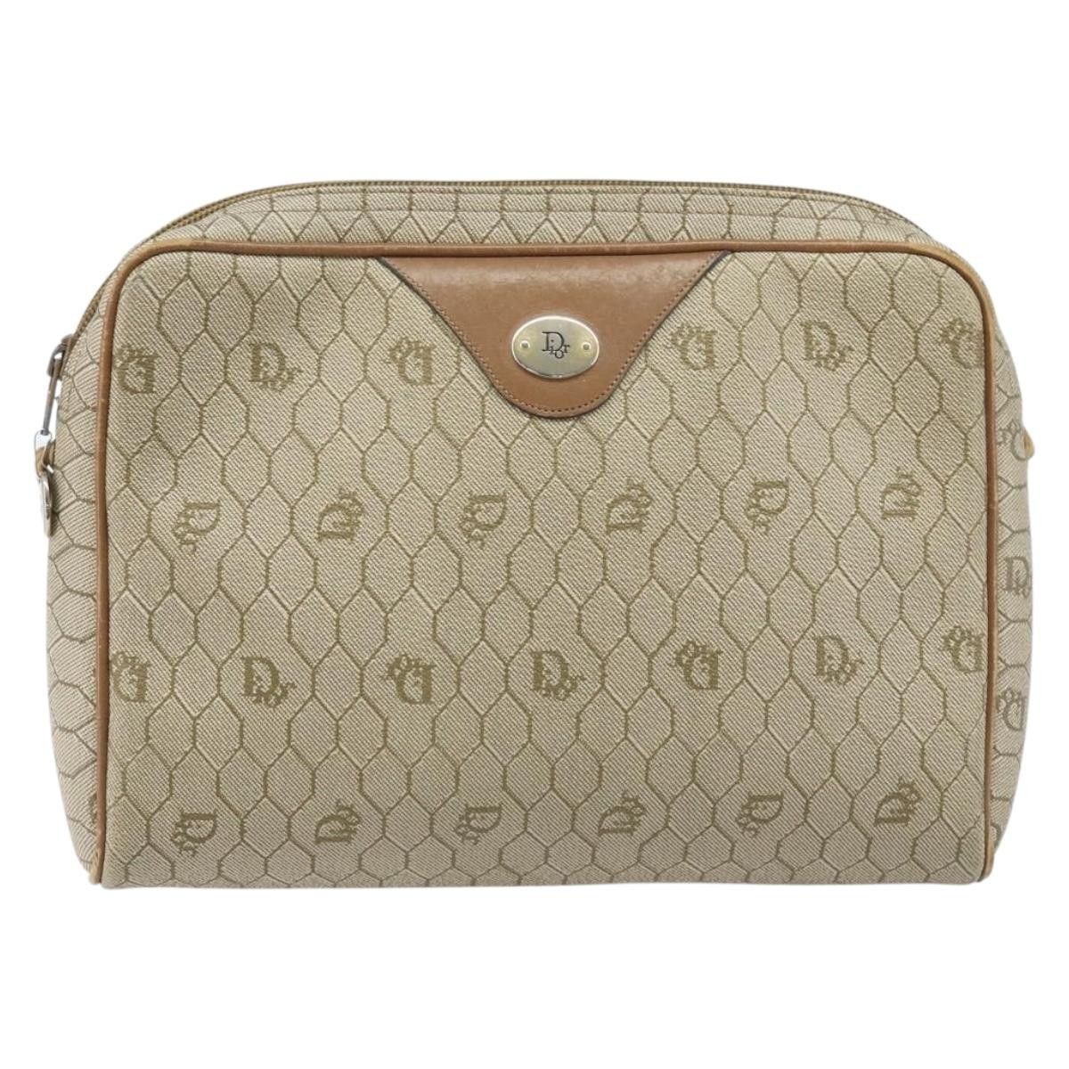 Dior Christian Dior Vintage Honeycomb Canvas and Leather Size ONE SIZE - 1 Thumbnail