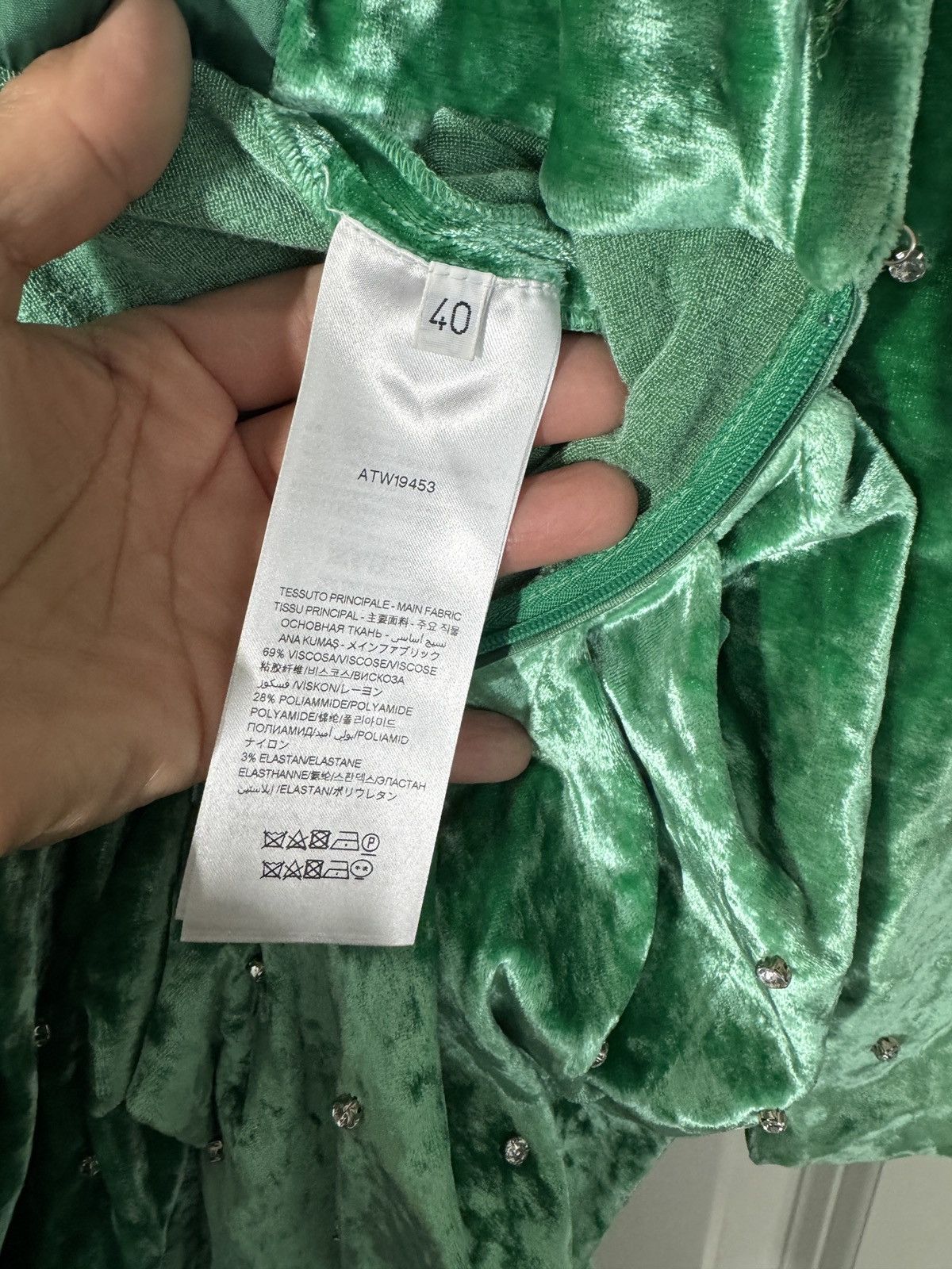 The Attico The Attico Crystal-embellished Reversible Ruched Mini Dress Size S / US 4 / IT 40 - 5 Thumbnail