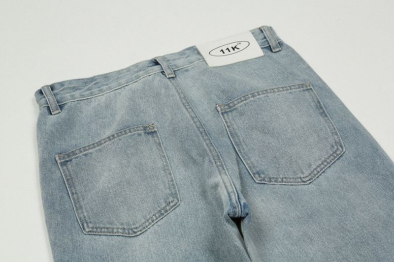 Japanese Brand × Jean American high street hip hop zipper casual flared jeans y2k Size US 32 / EU 48 - 4 Thumbnail