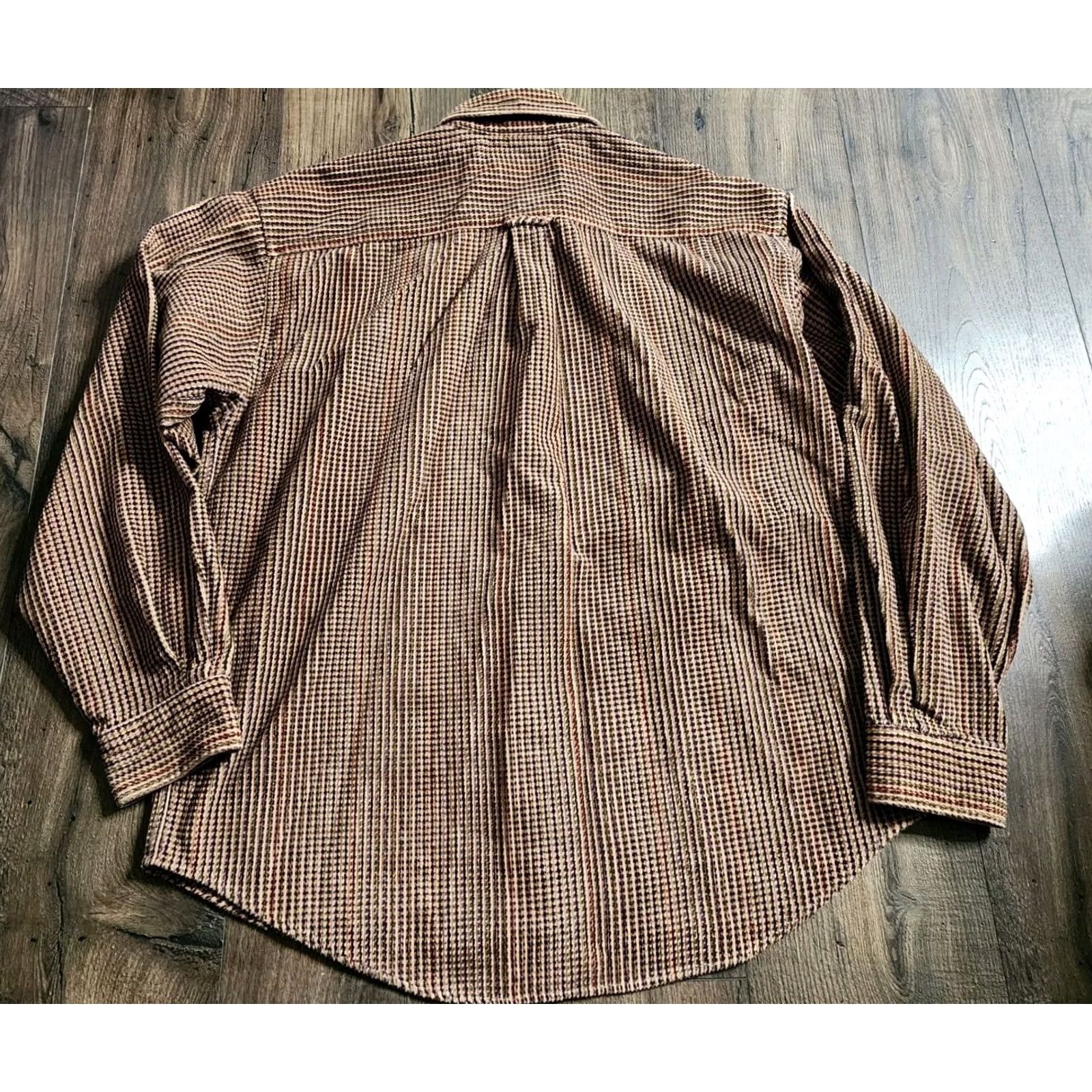 Disney VINTAGE Disney Goofy Mickey Mouse Outdoors Corduroy Shirt Mens M Brown 90s Cartoon Button-Up Size US M / EU 48-50 / 2 - 2 Thumbnail