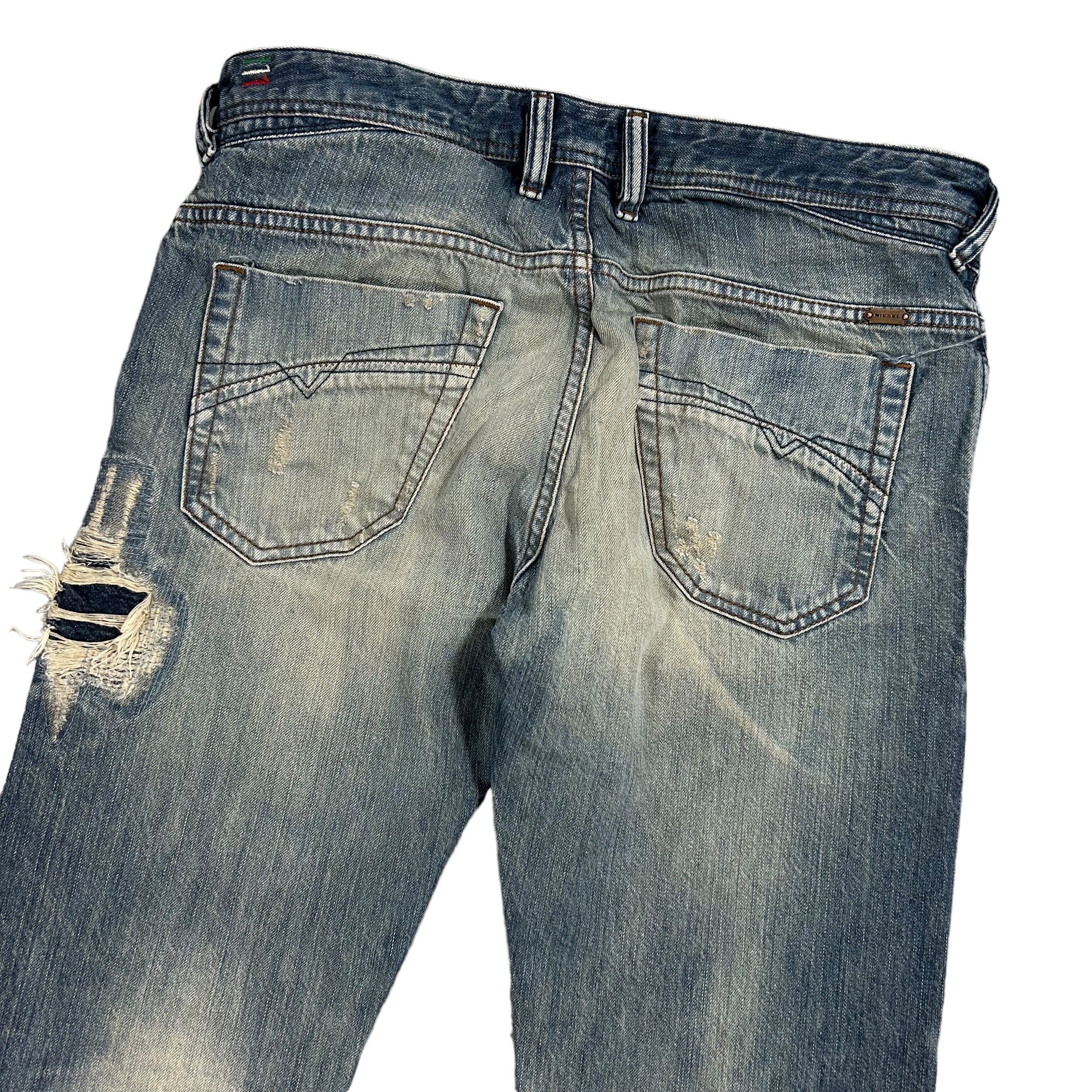 Diesel Diesel Iakop Regular Slim Tapered Blue Denim W33L34 Size US 33 - 4 Thumbnail